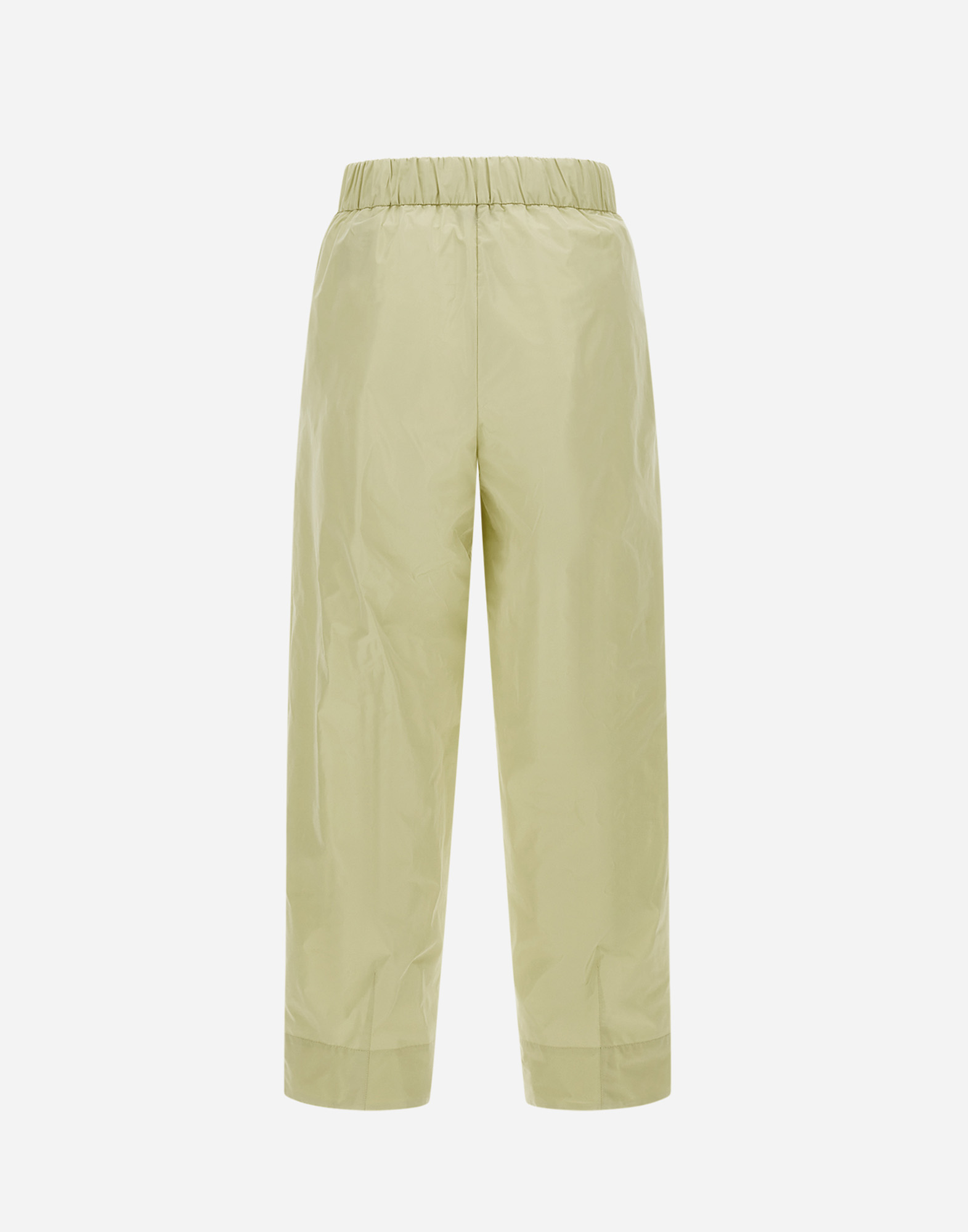 Herno New Techno Taffeta Trousers In Ivory