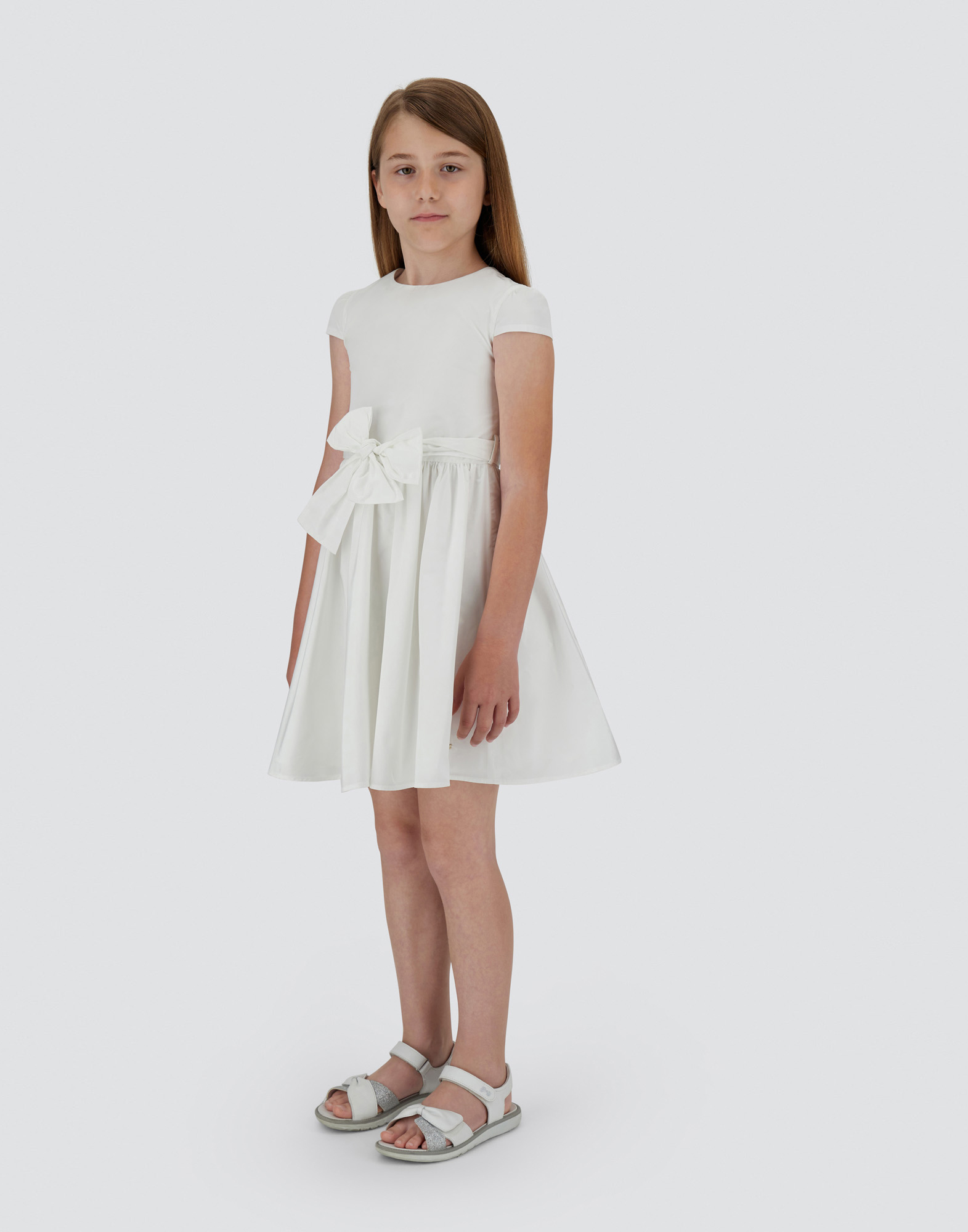 Shop Herno New Techno Taffeta Dress In White