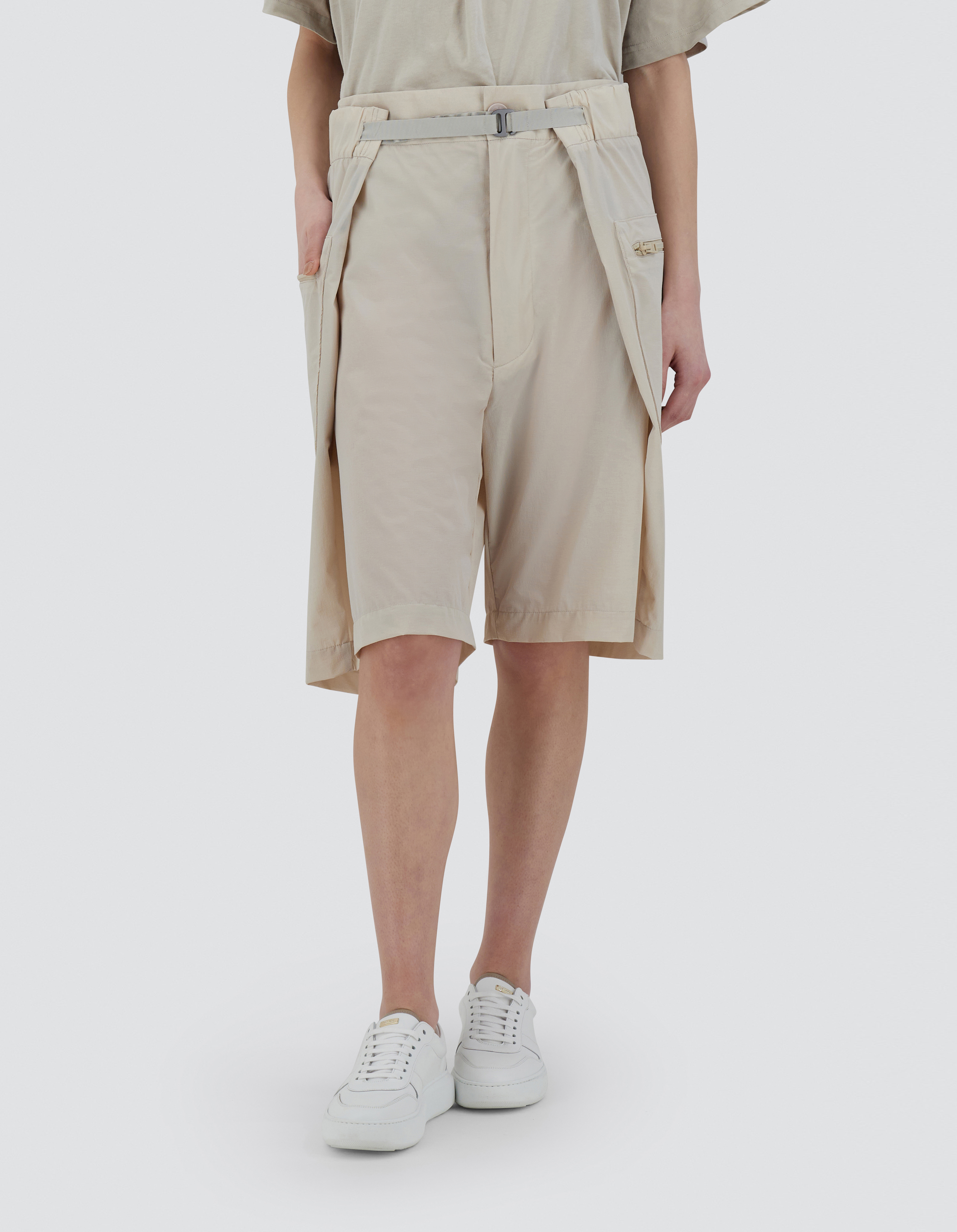 Herno Globe Cropped Trousers In Eco Everyday In Light Beige