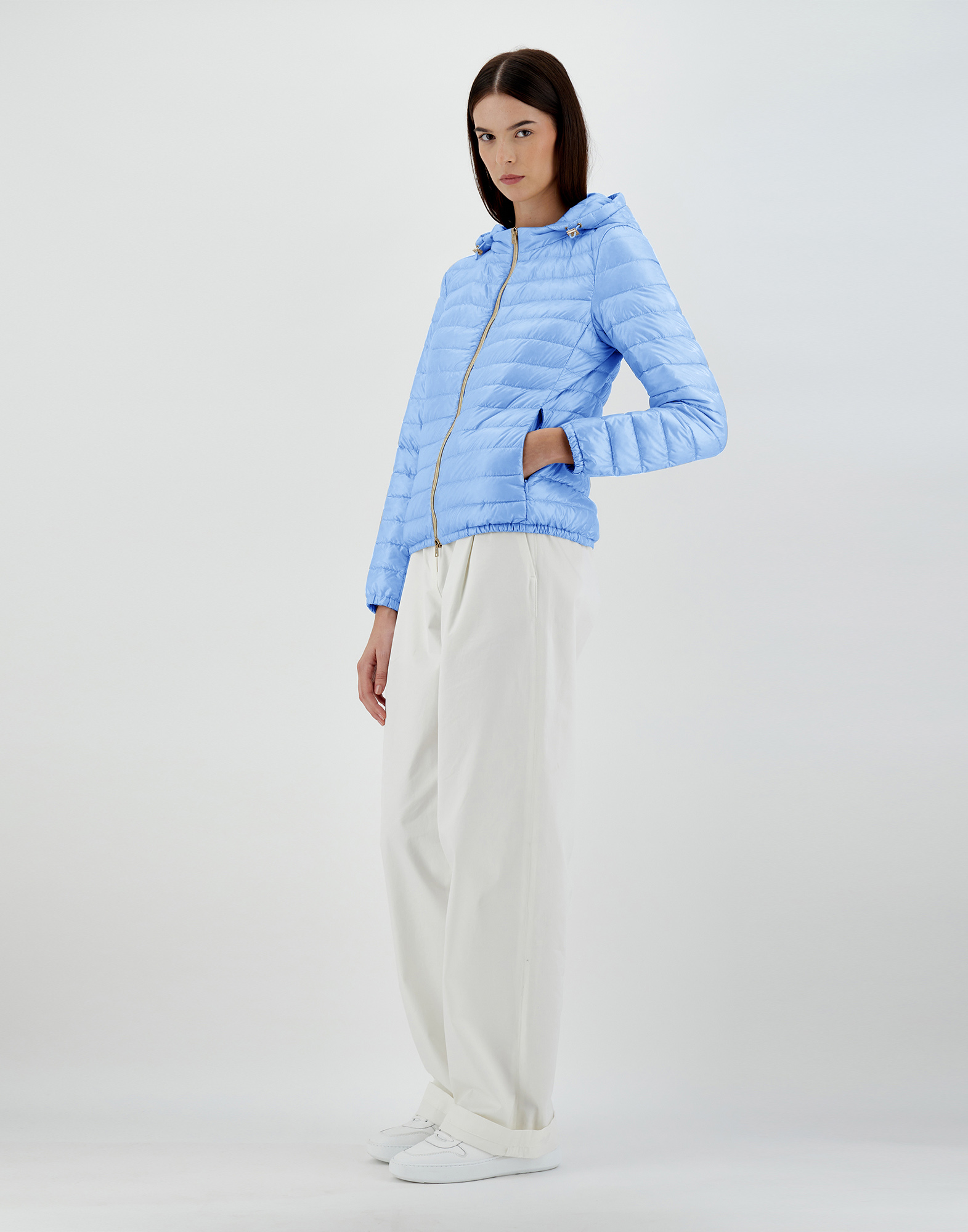 Shop Herno Angela In Light Blue