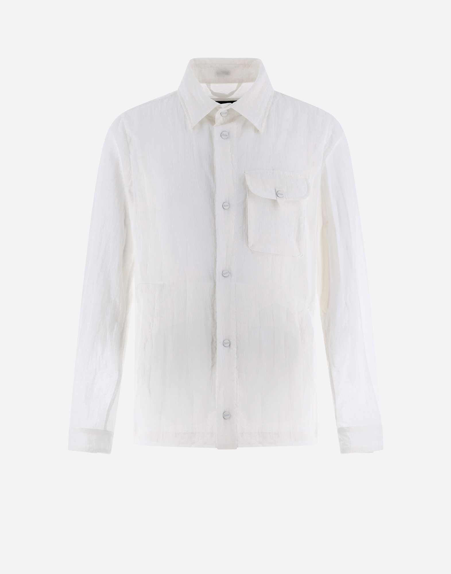 Herno 3d Ripstop Shirt In White