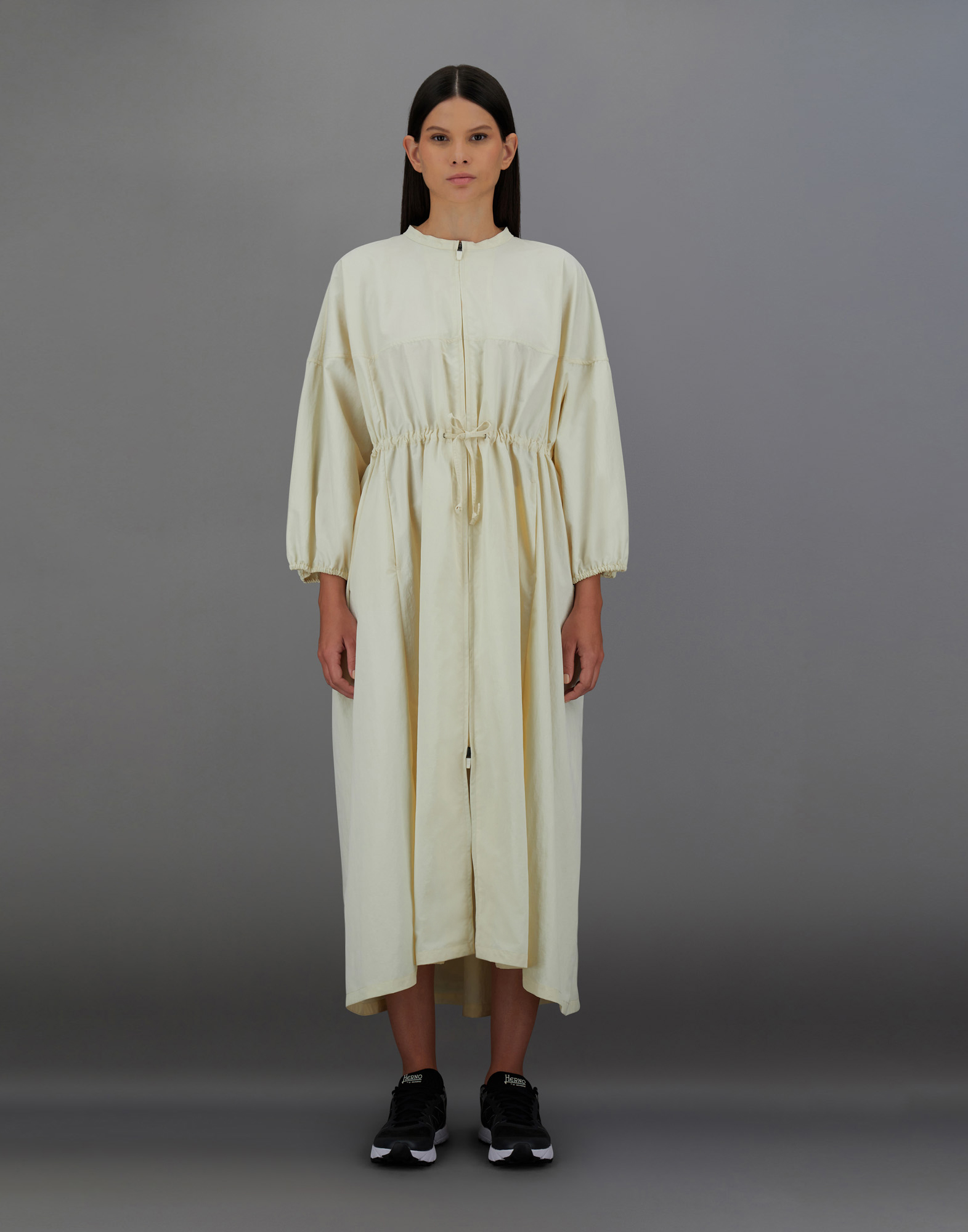 Herno Laminar Dress In Tech-poplin In Cream