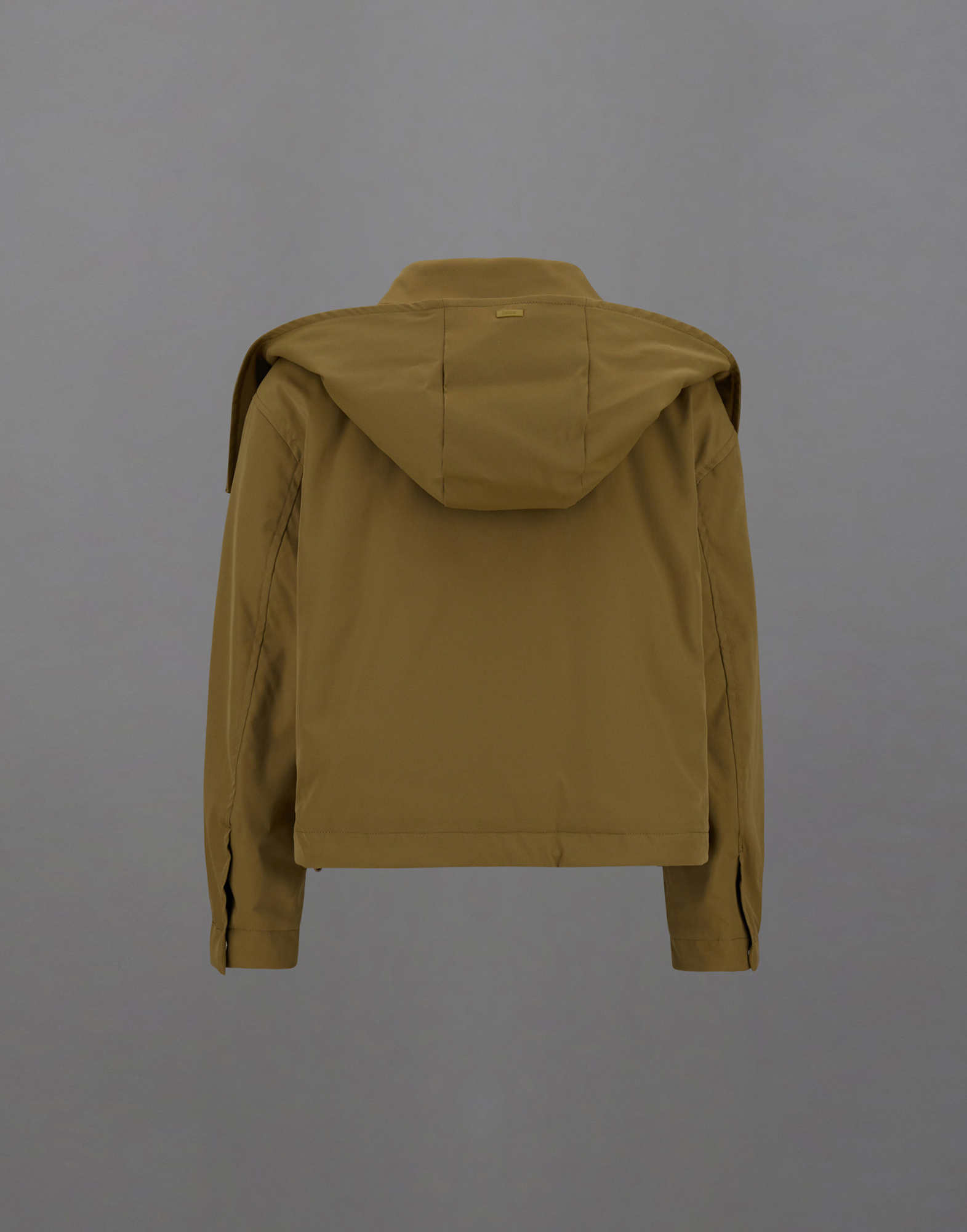 Herno Laminar Biker Jacket In Organic-tech Feel In Light Brown