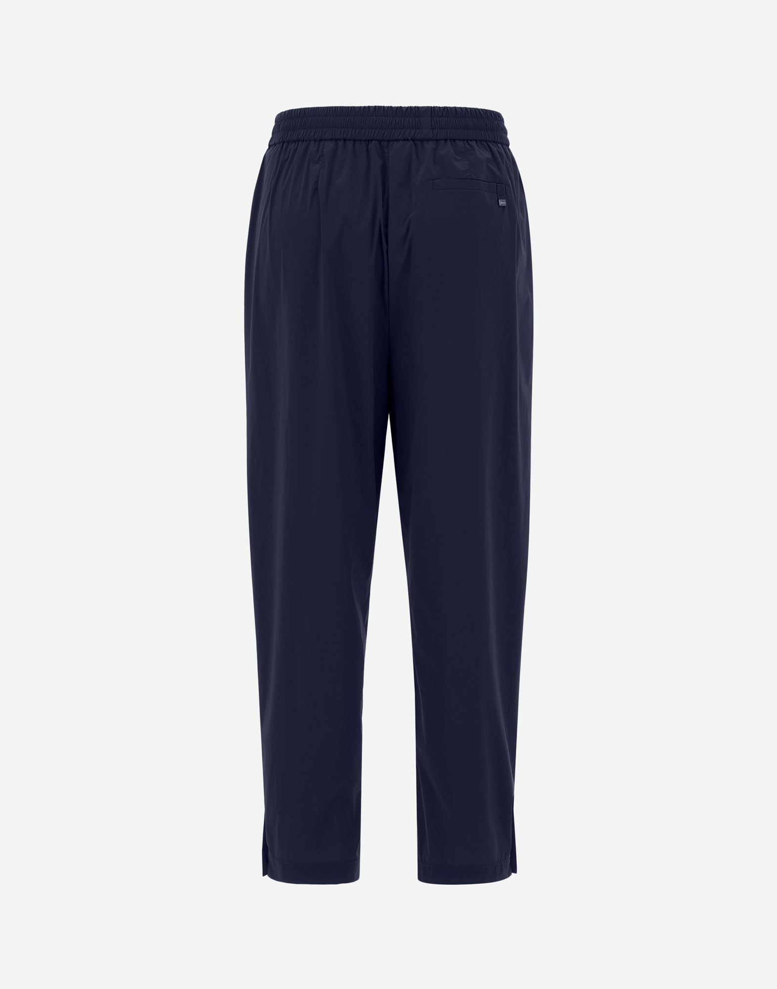 Herno Trousers In Light Nylon Stretch In Blue
