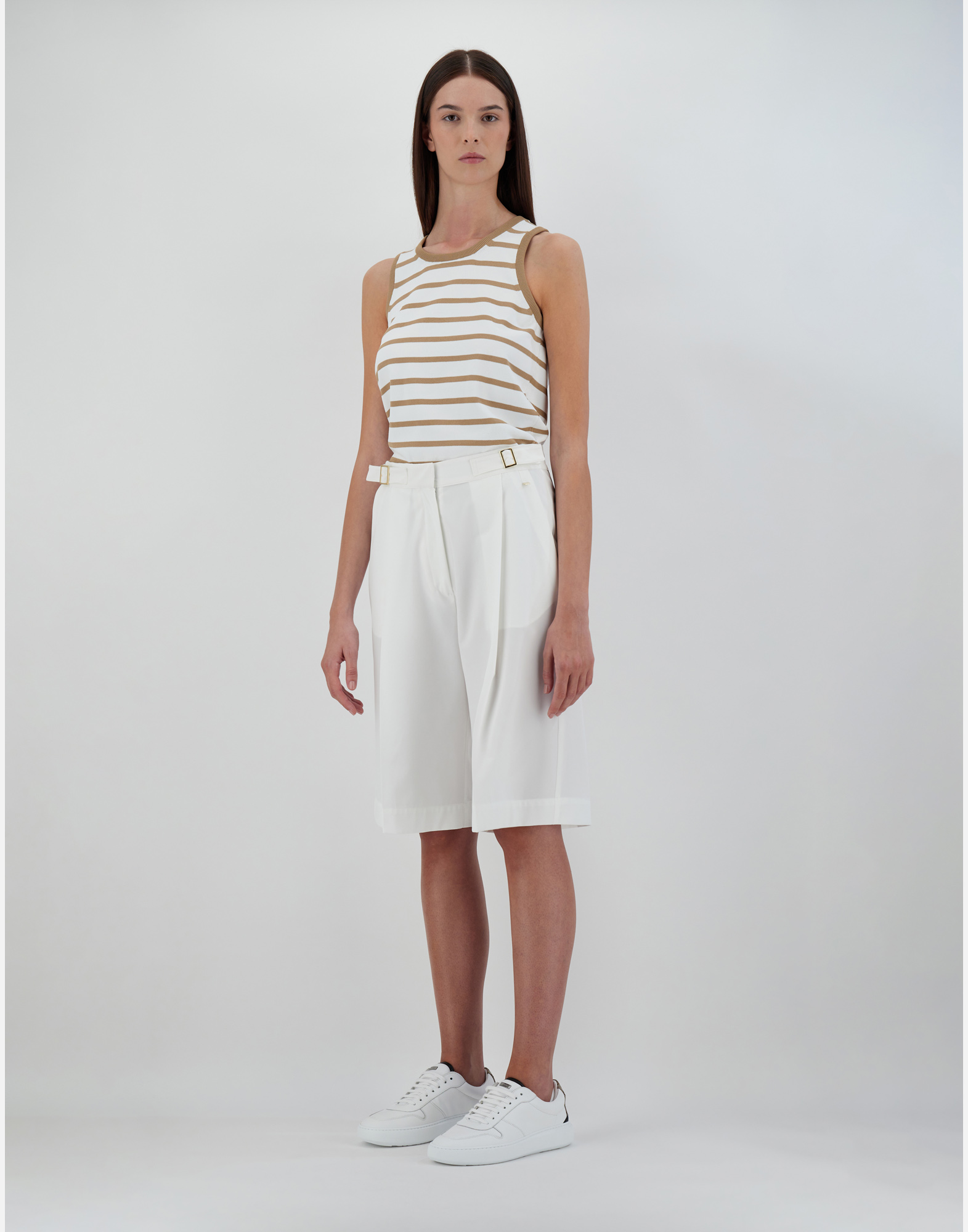 Herno Structures Nylon Shorts In White