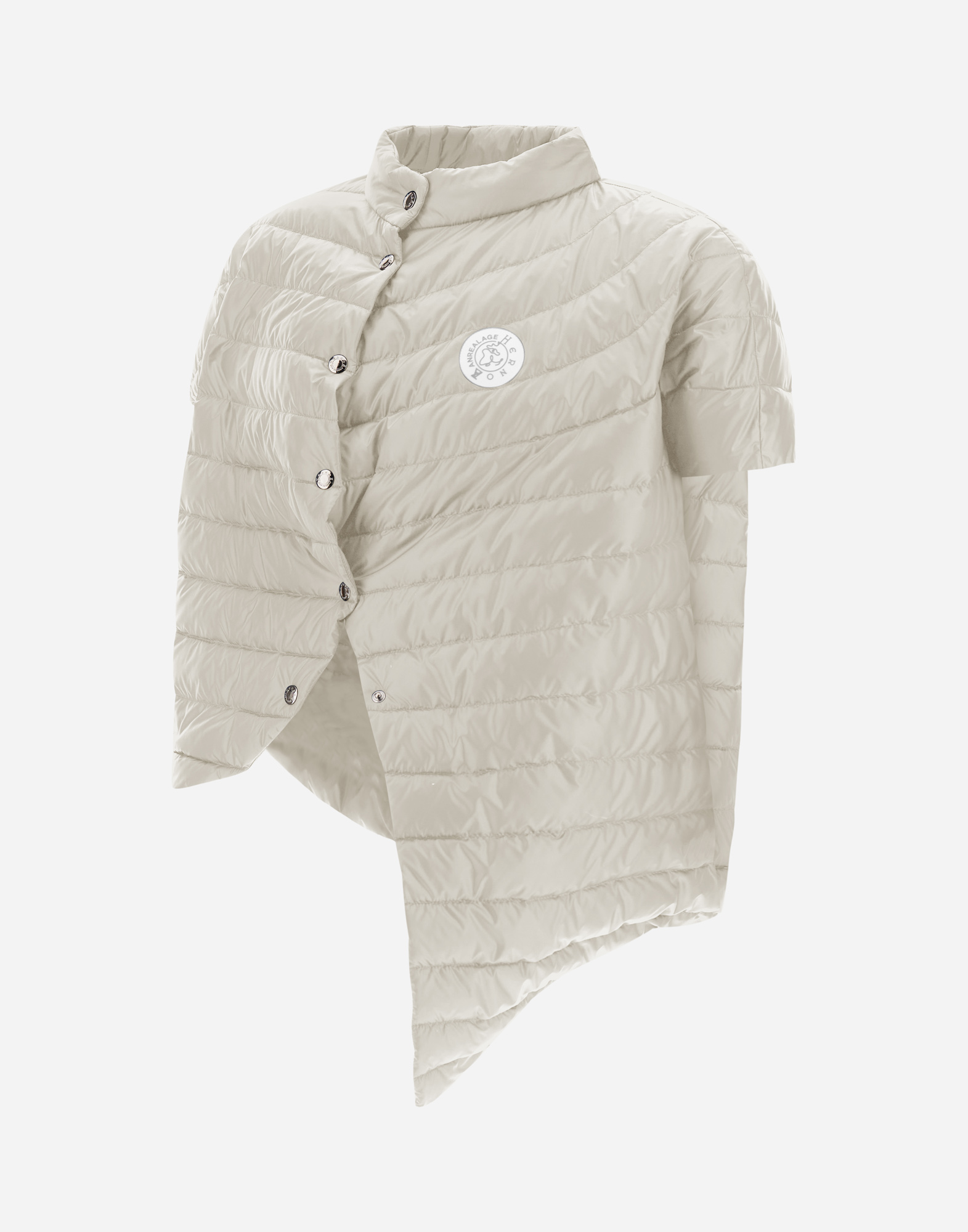 Herno Globe Cape In Fast5degradable In Light Beige