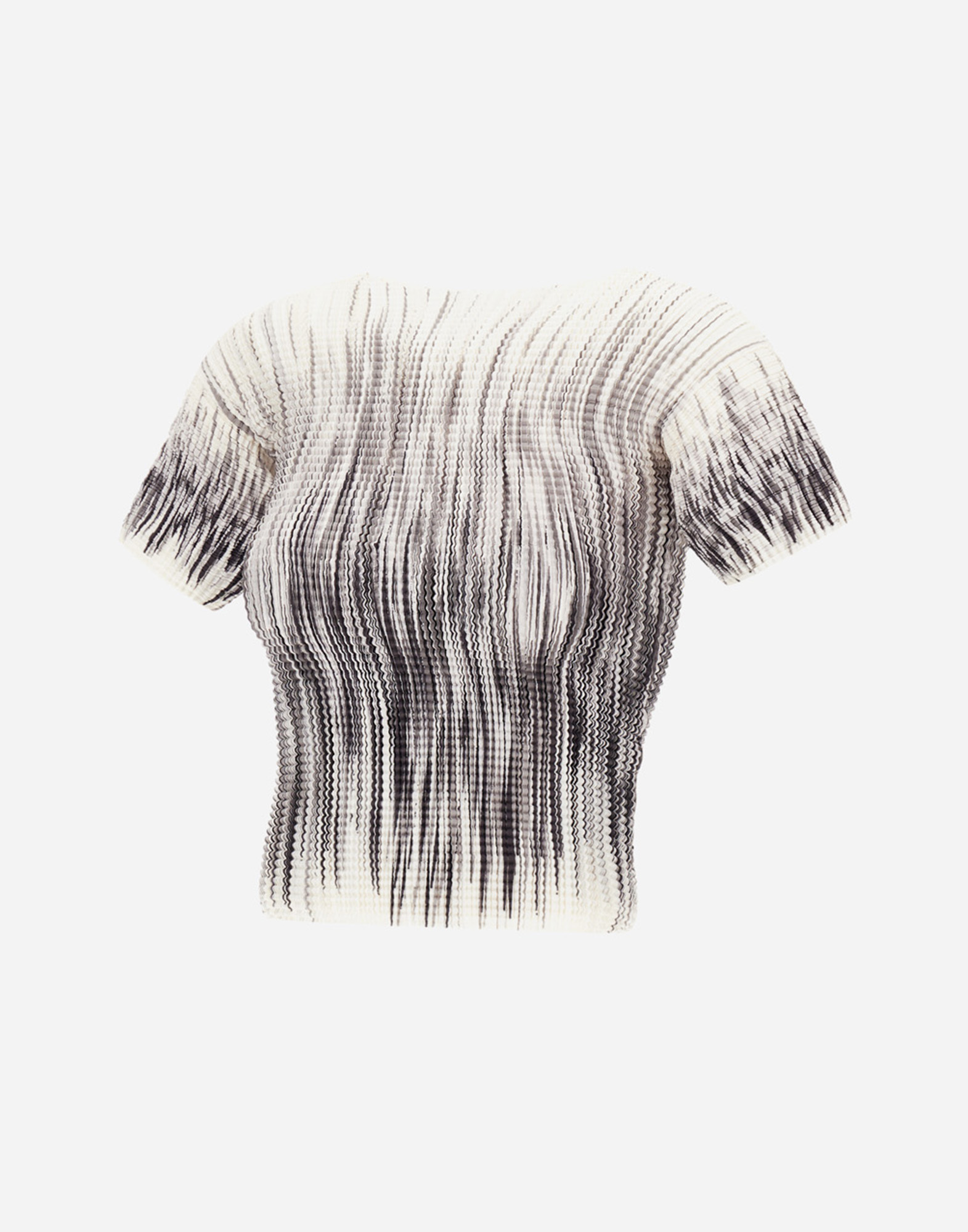 Herno Top In Shades Of Pleat In Black/grey