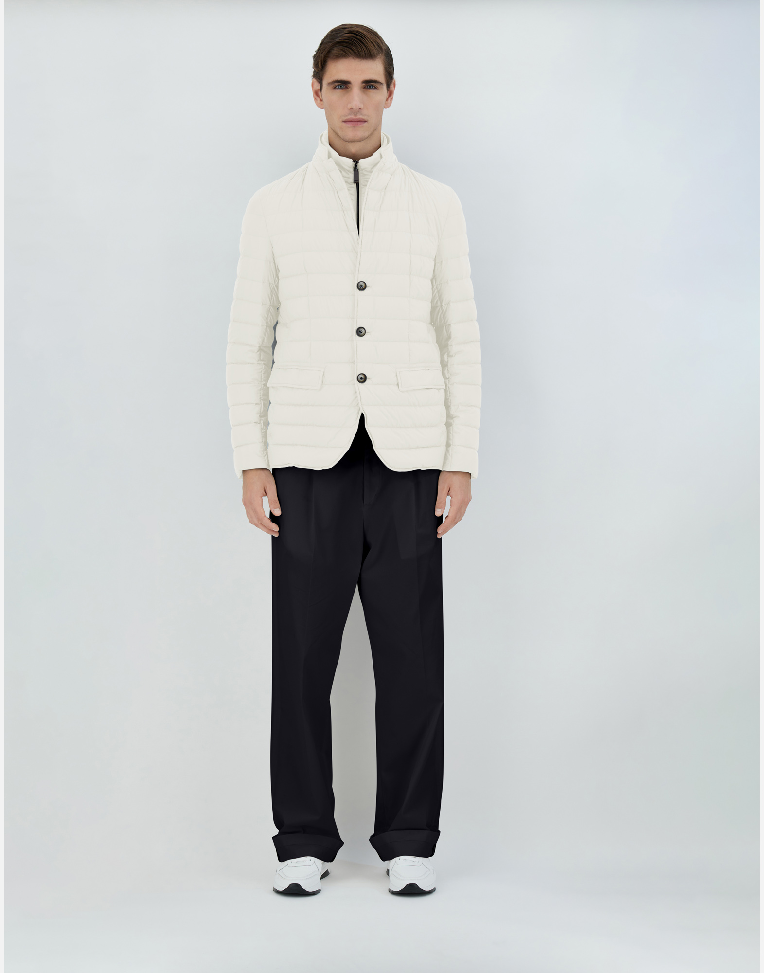 Herno Ecoage Blazer With Bib In White