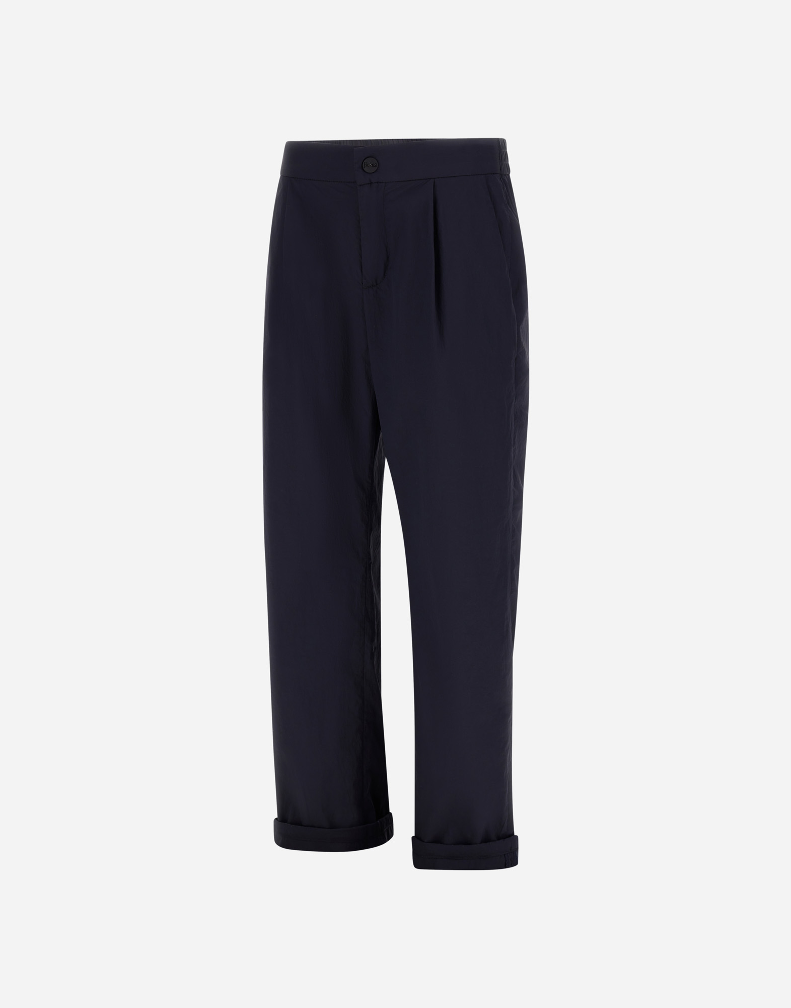 Shop Herno Trousers In Ultralight Crease In Blue
