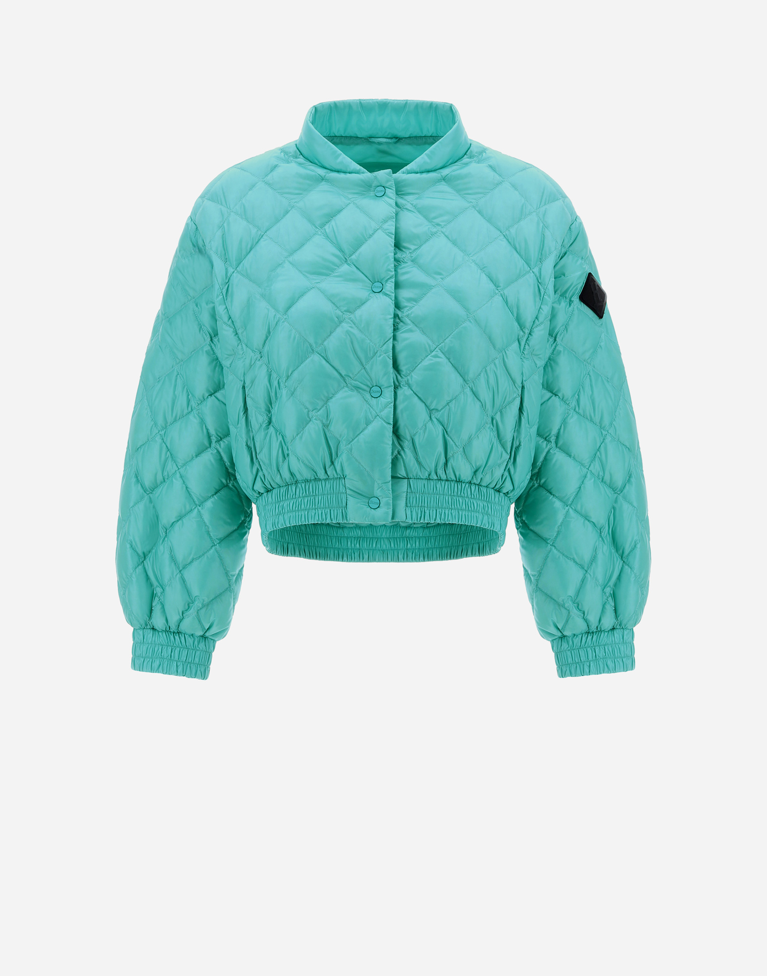 Herno Bomber Jacket In Nylon Ultralight In Aqua