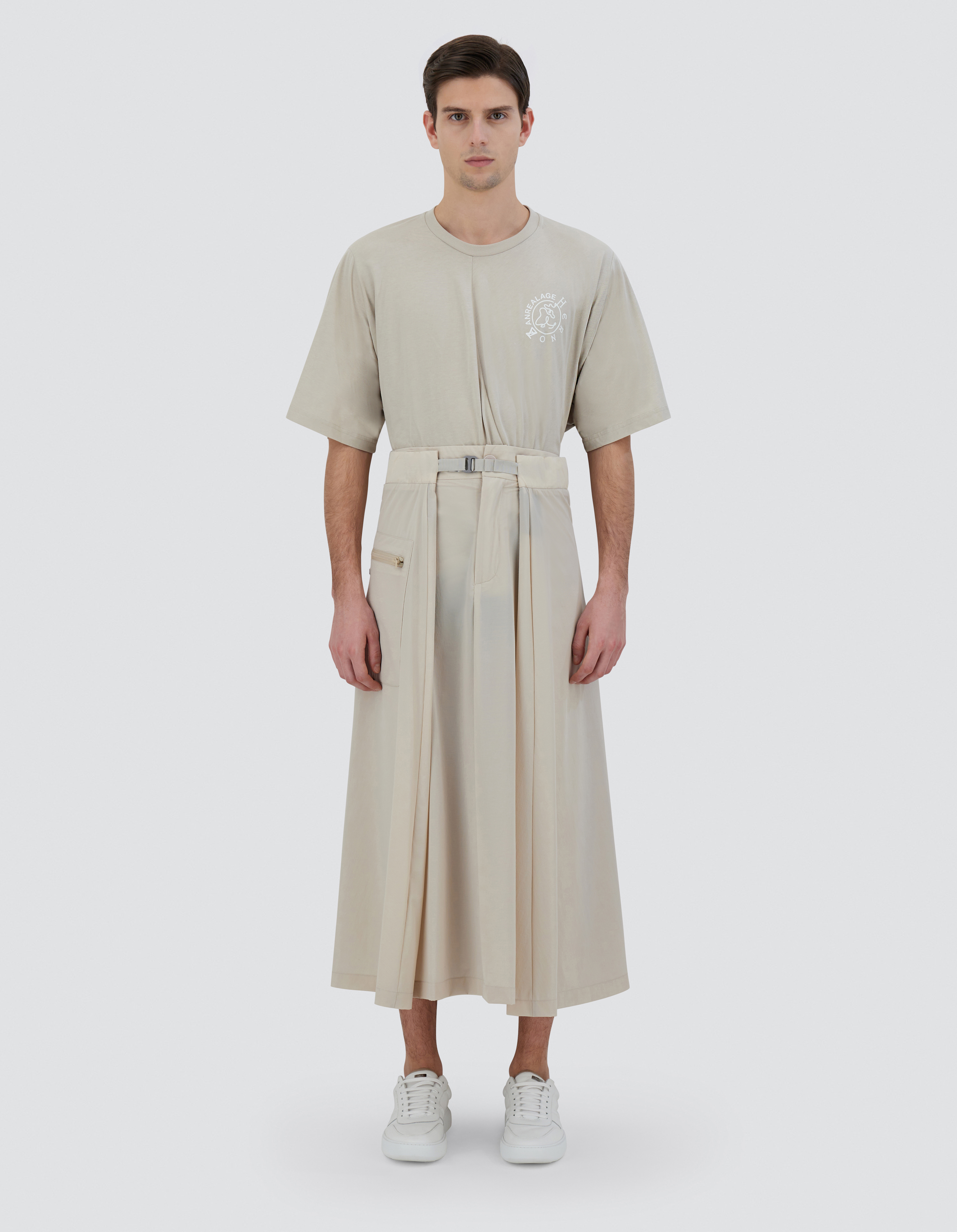 Herno Globe Skirt In Eco Everyday In Light Beige