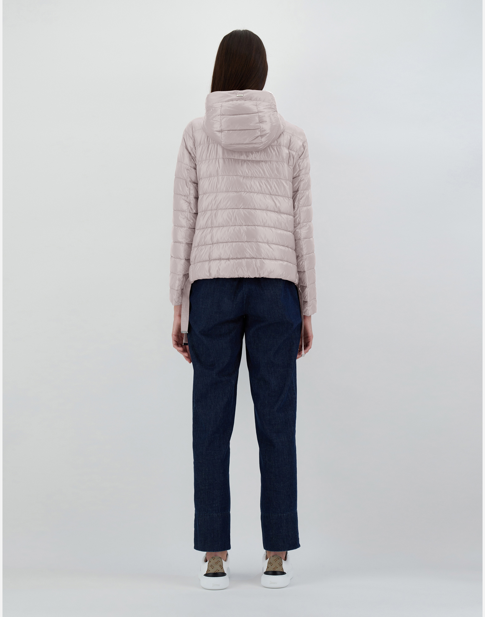 Herno Bomber Jacket In Nylon Ultralight In Chantilly