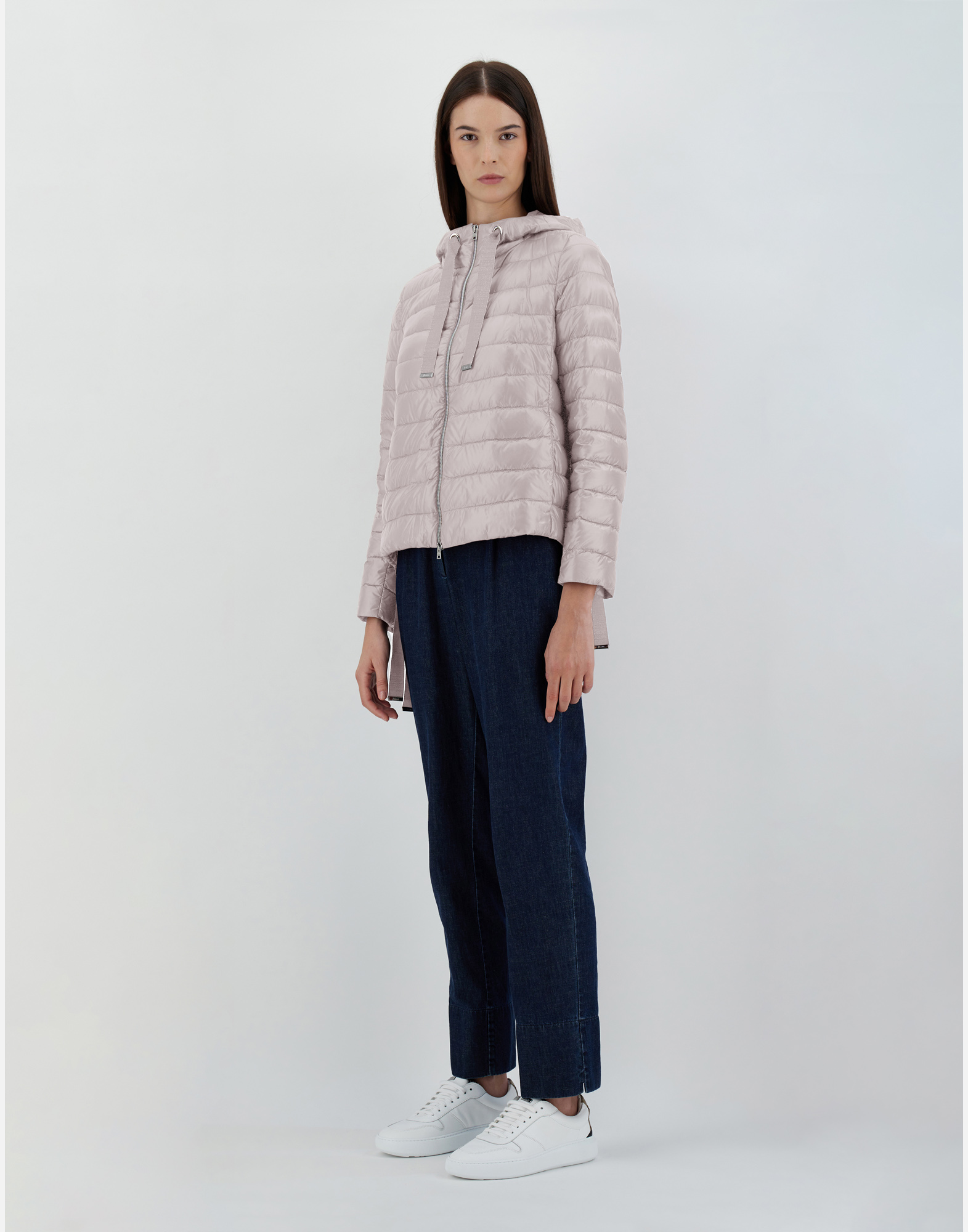 Herno Bomber Jacket In Nylon Ultralight In Chantilly