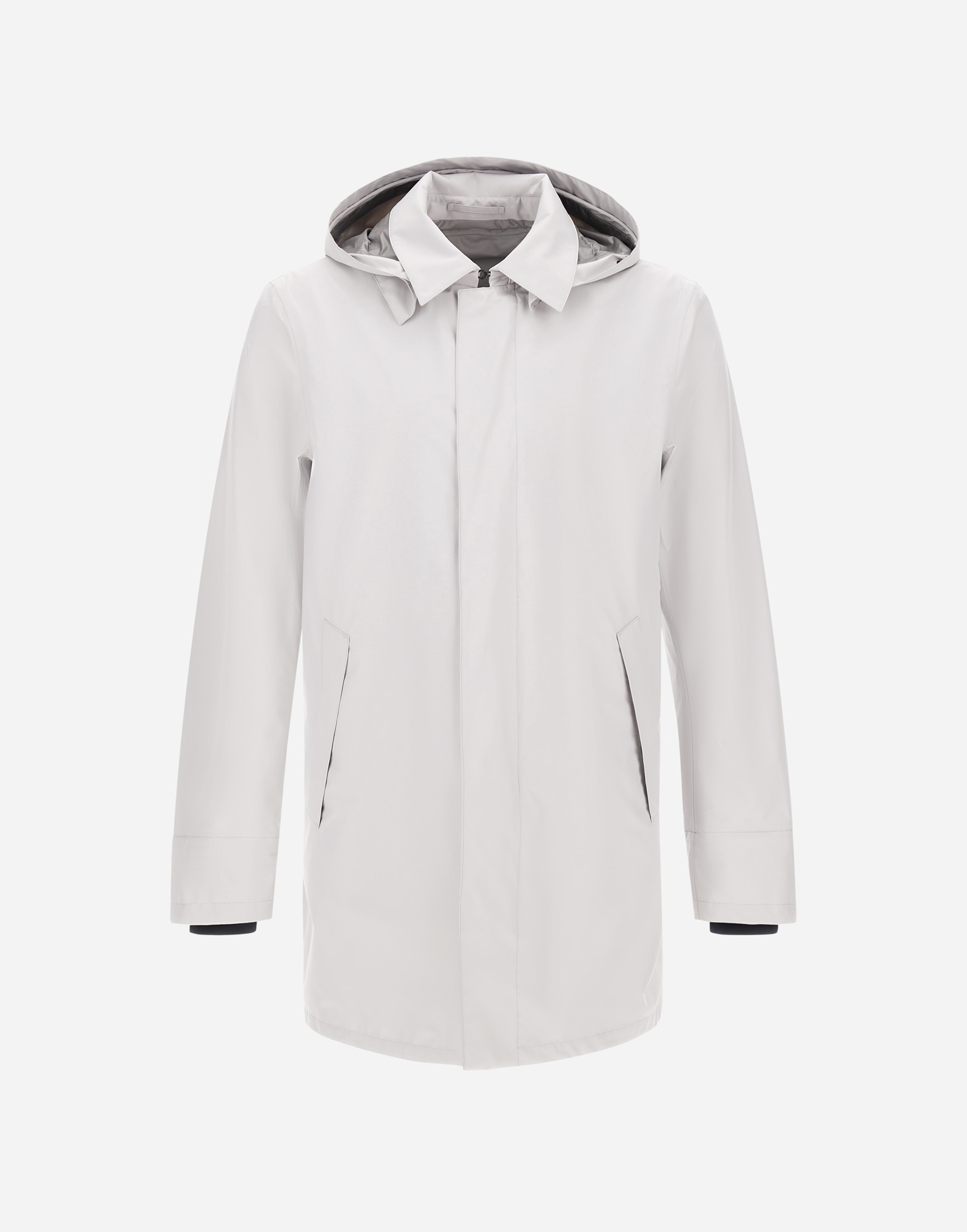 Herno Laminar Padded Carcoat In Gore-tex 2l In Ice