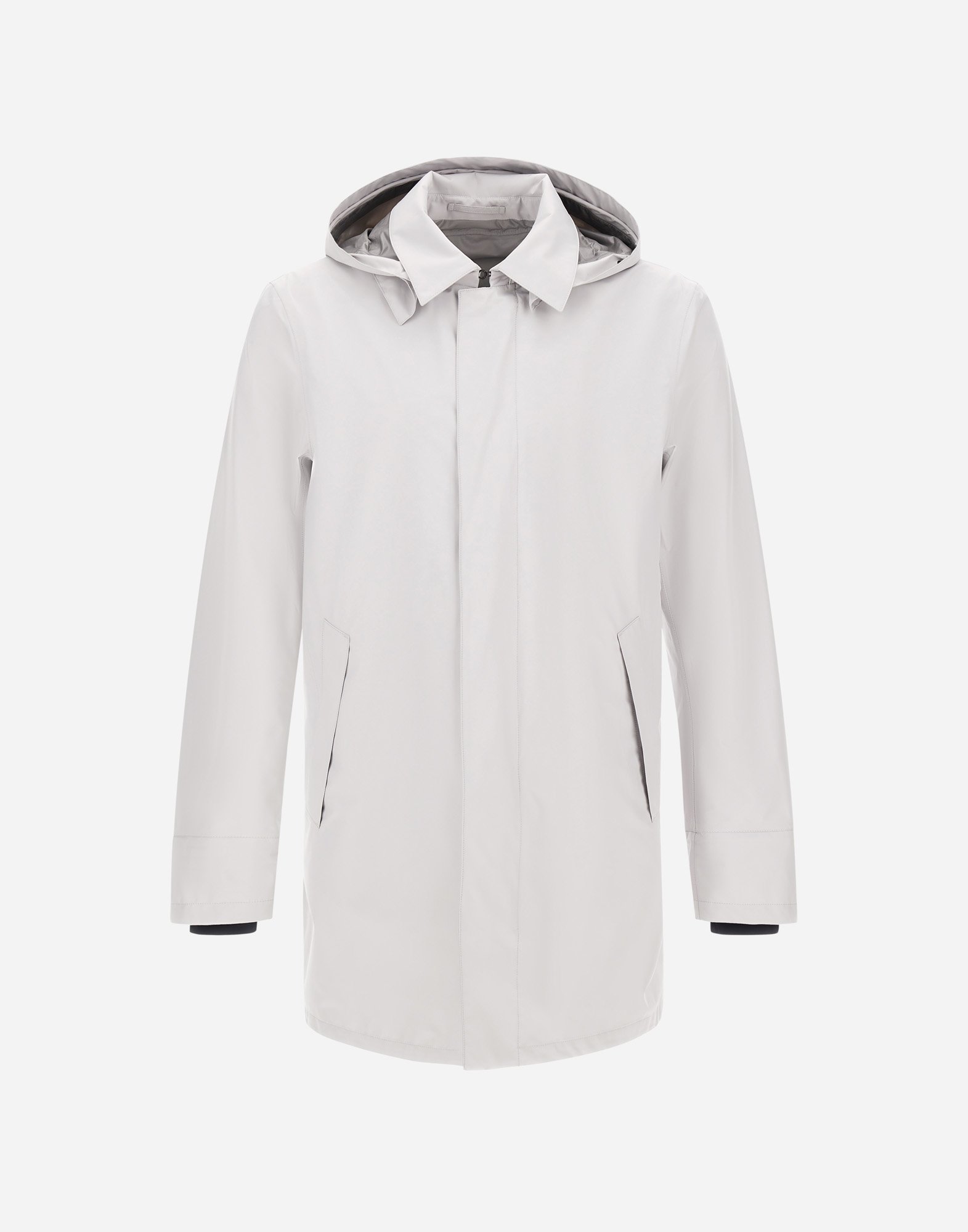 Herno Laminar Padded Carcoat In Gore-tex 2l In Ice