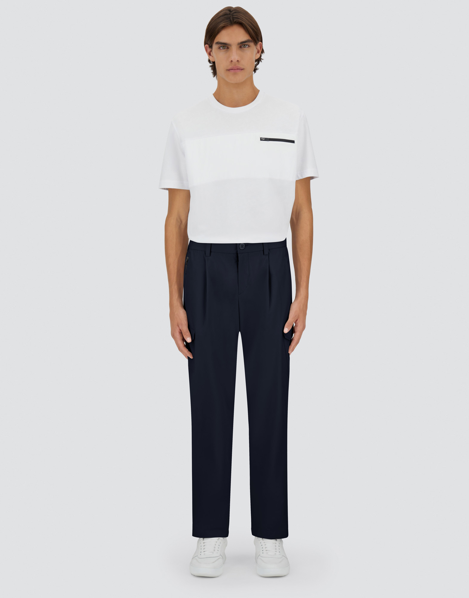 Herno Nylon Dive Trousers In Navy Blue