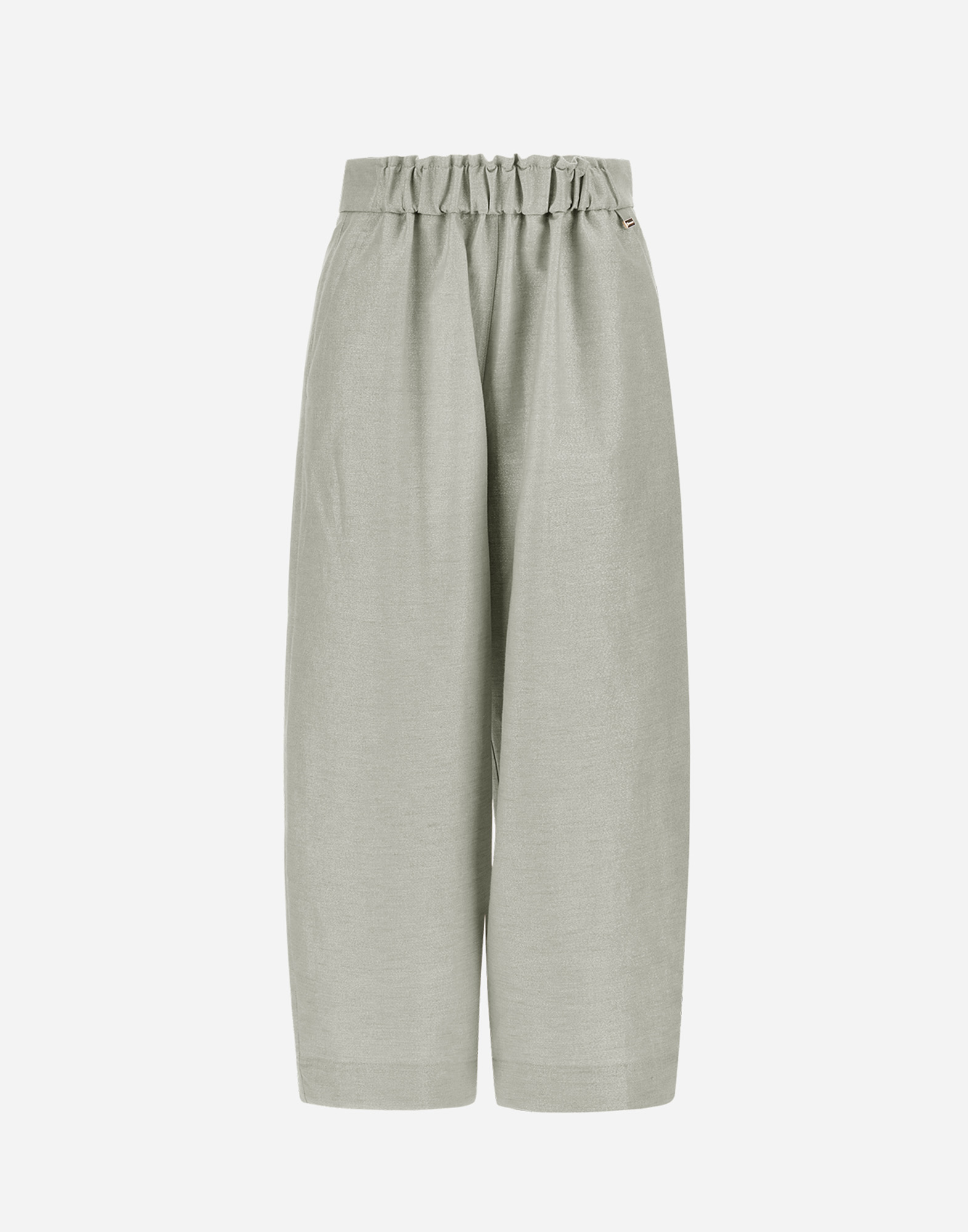 Herno Bright Linen Trousers In Chantilly