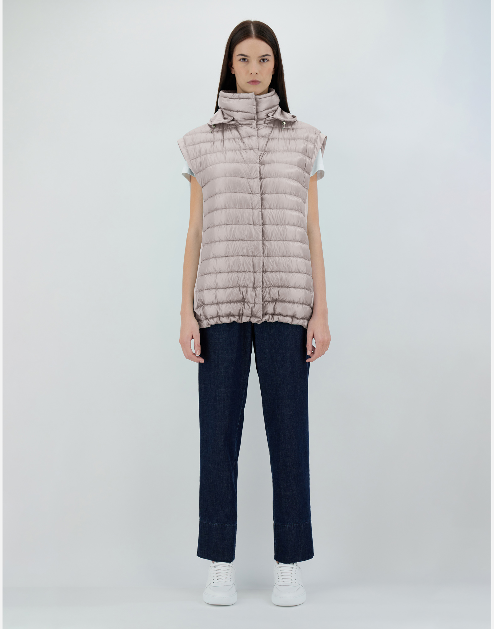 Herno ノースリーブ Nylon Ultralight ＆ Techno Taffetà ジャケット In Grey Pearl