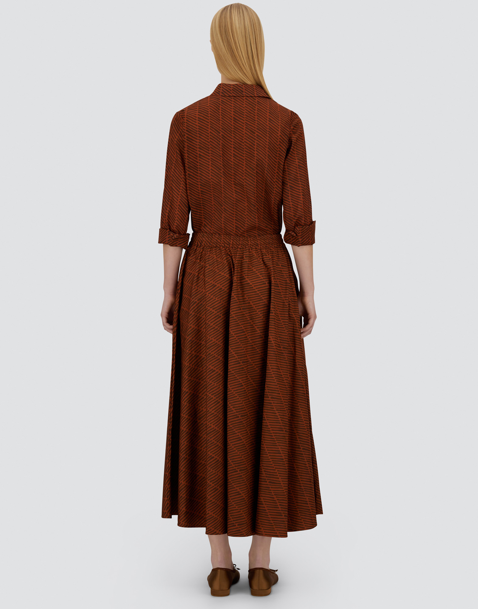 Herno Resort Skirt In Cotton Spike Print