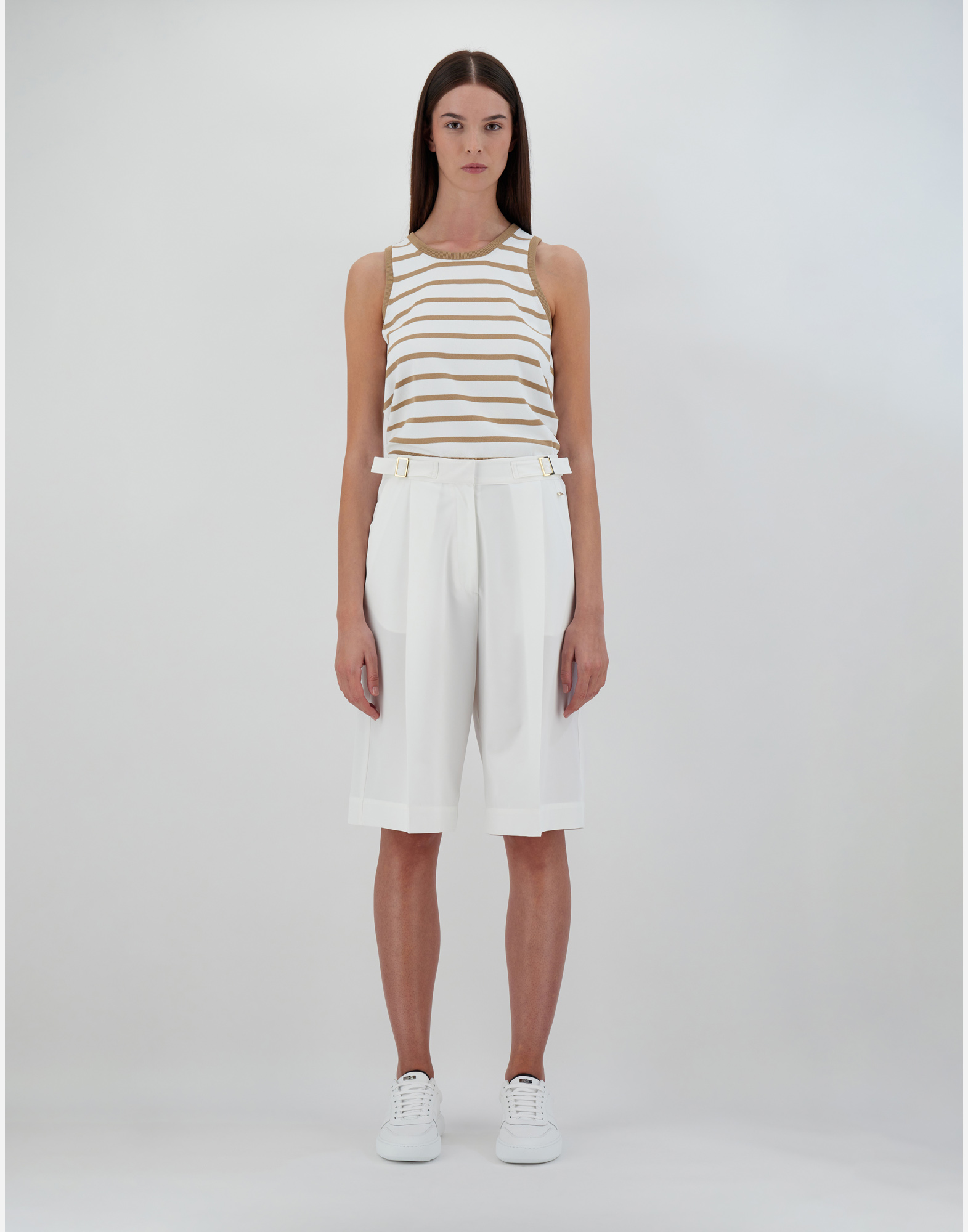 Herno Structures Nylon Shorts In White