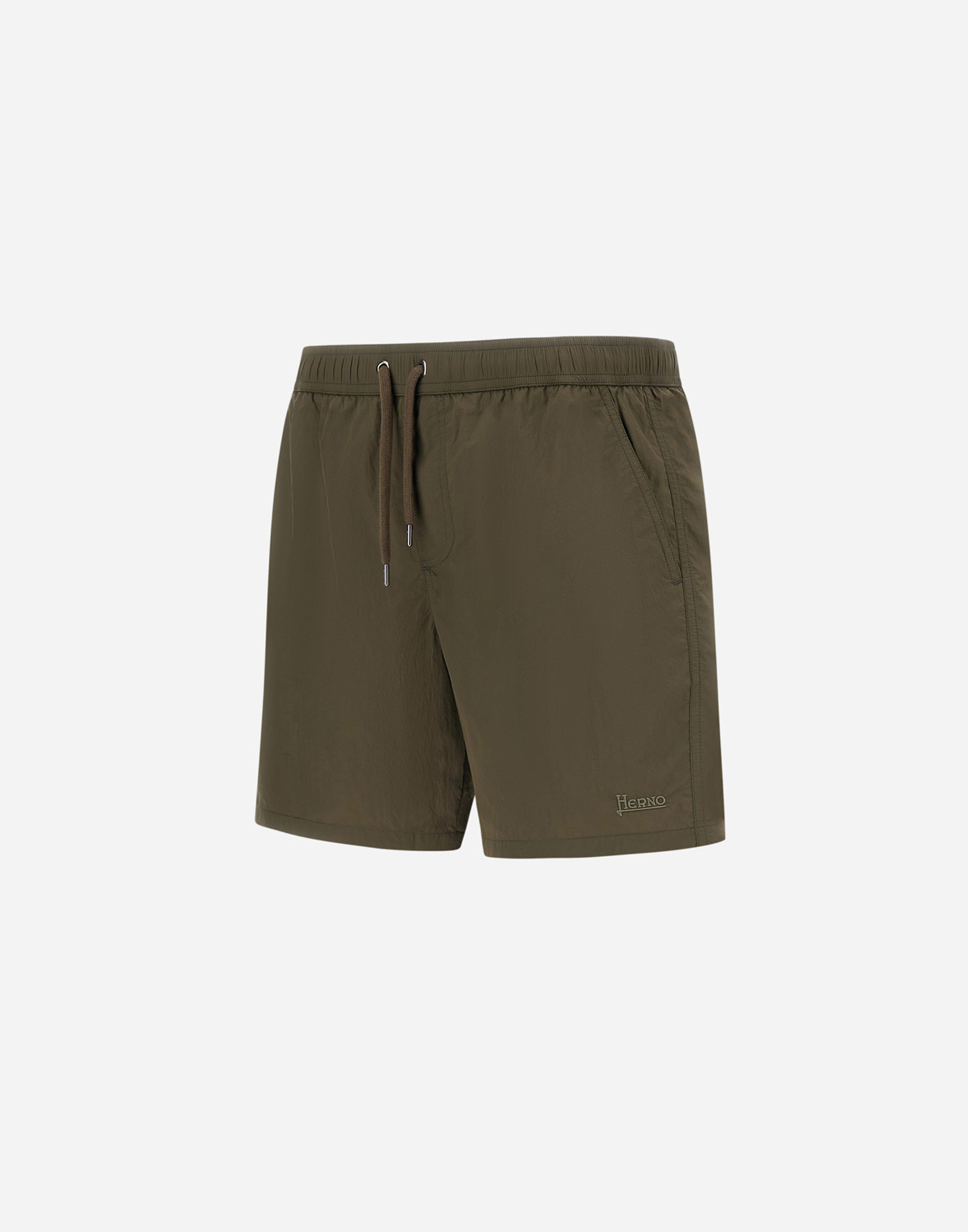 Herno Ultralight Crease Beach Boxers In Light Military