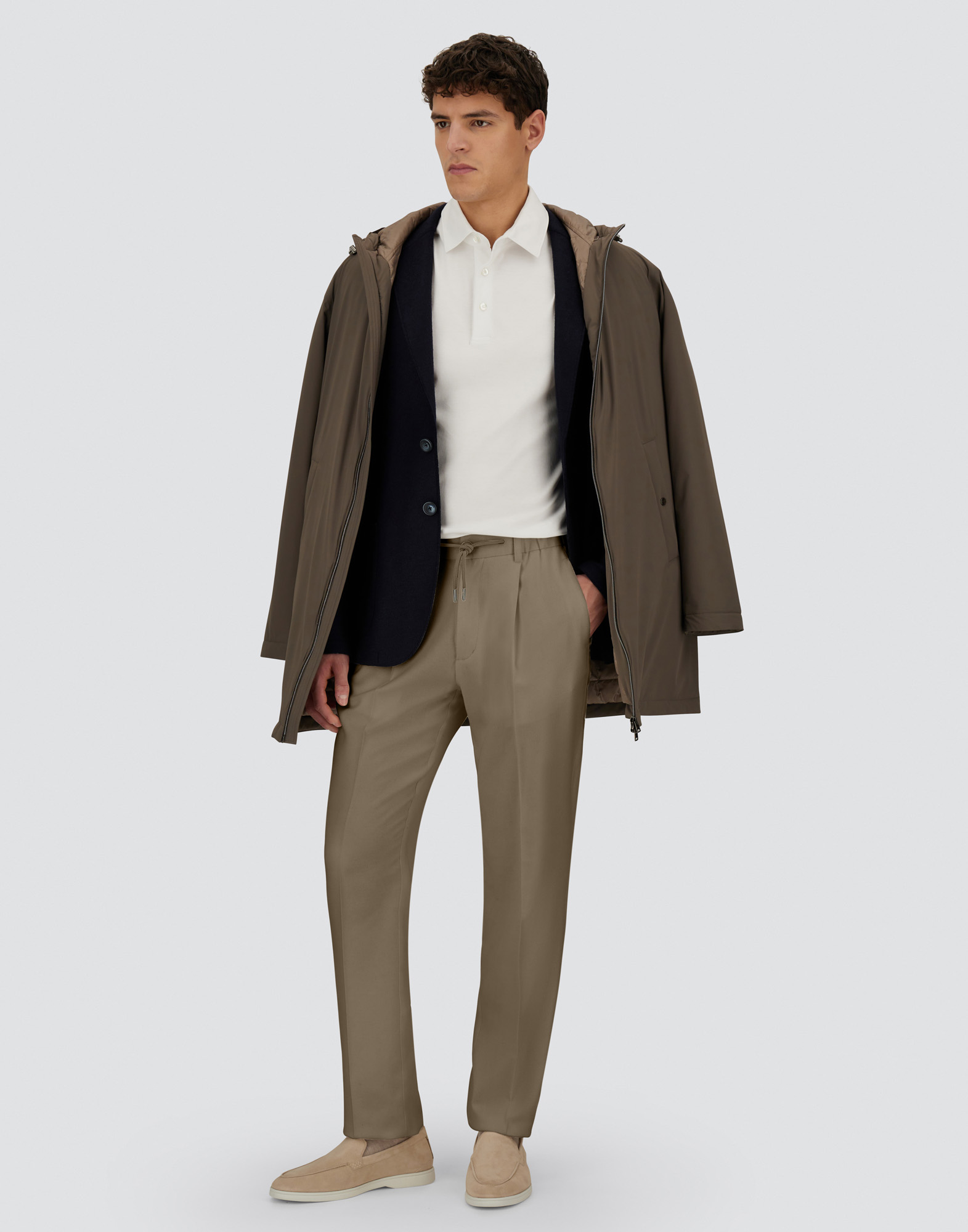 Herno Resort Trousers In Cashmere Silk