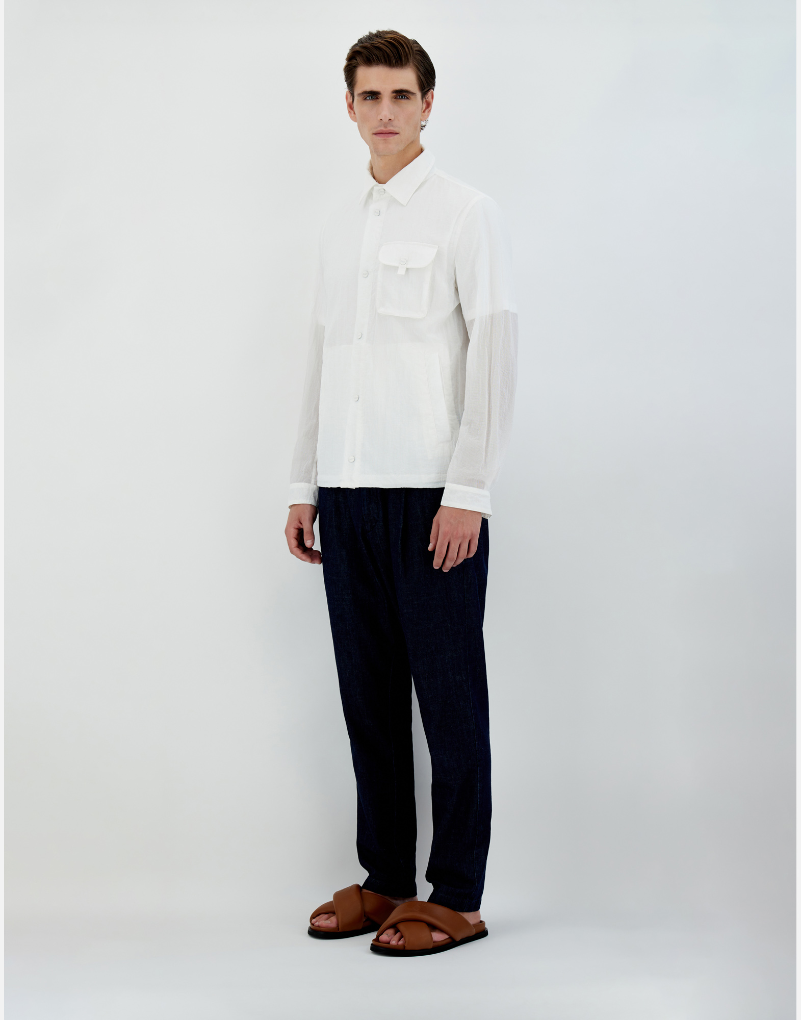 Herno 3d Ripstop シャツ In White