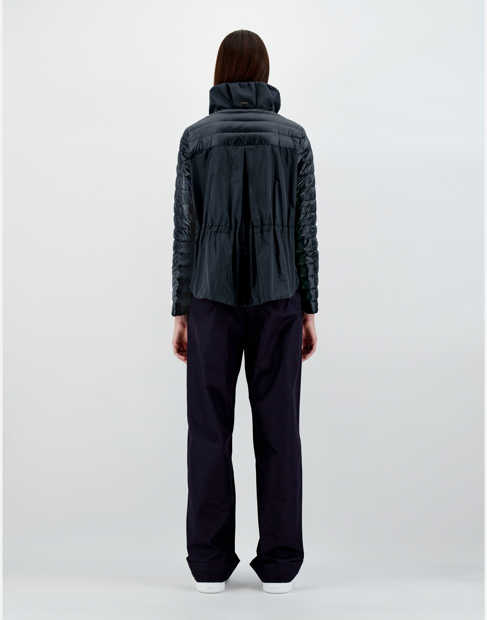 Herno Nylon Ultralight & Techno Taffetà ボンバージャケット In Navy Blue
