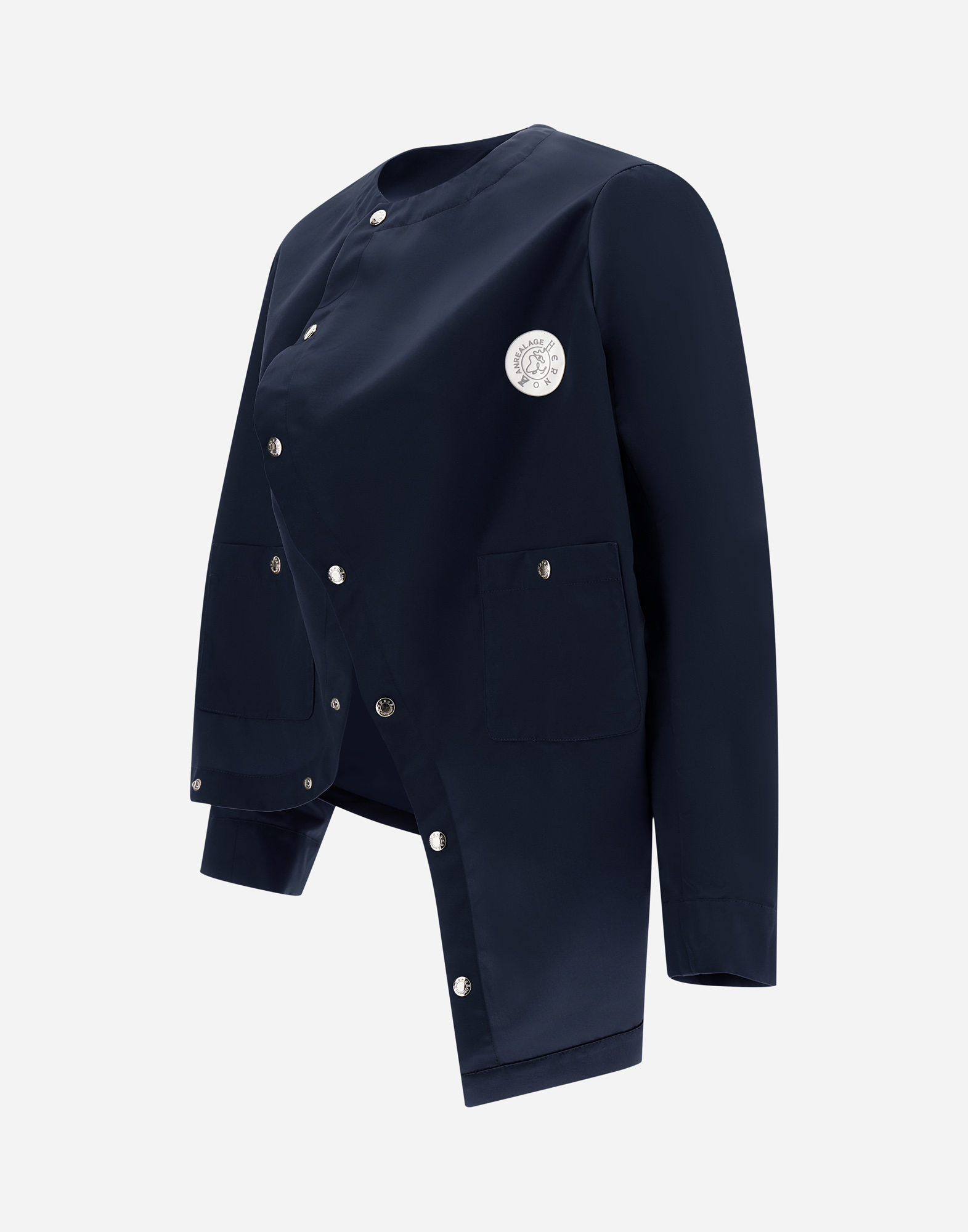 Shop Herno Globe Jacket In Shiny Recycled In Blue
