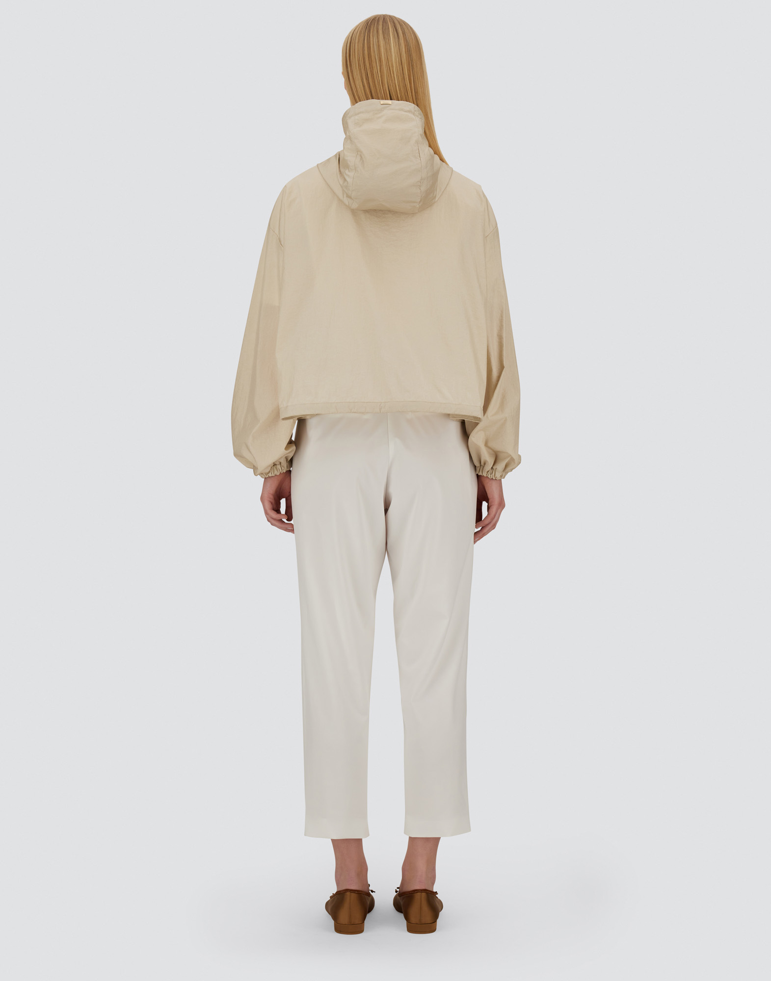 Herno Shiny Tech Crinkle Jacket In Chantilly