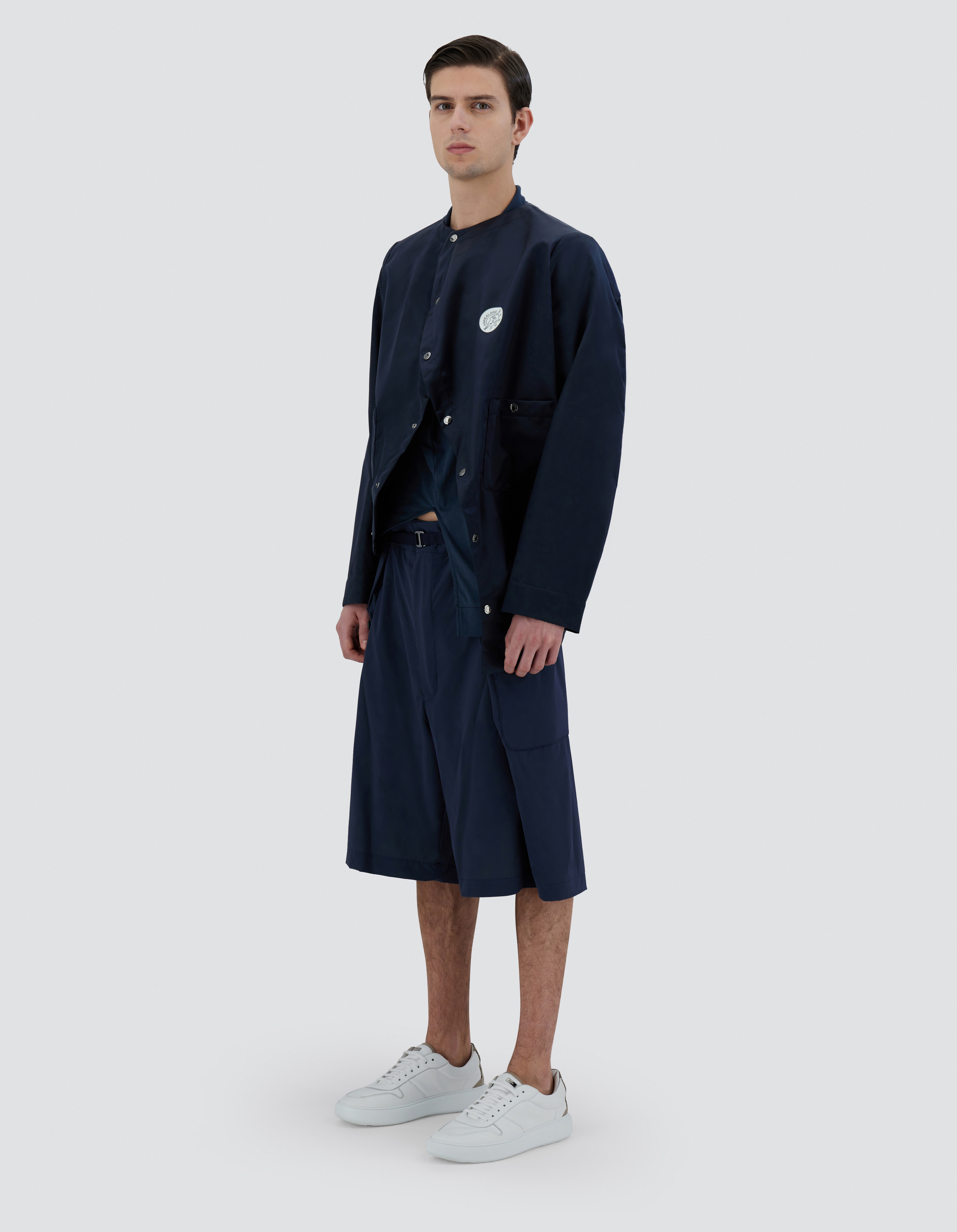 Herno Globe Jacket In Shiny Recycled In Blue
