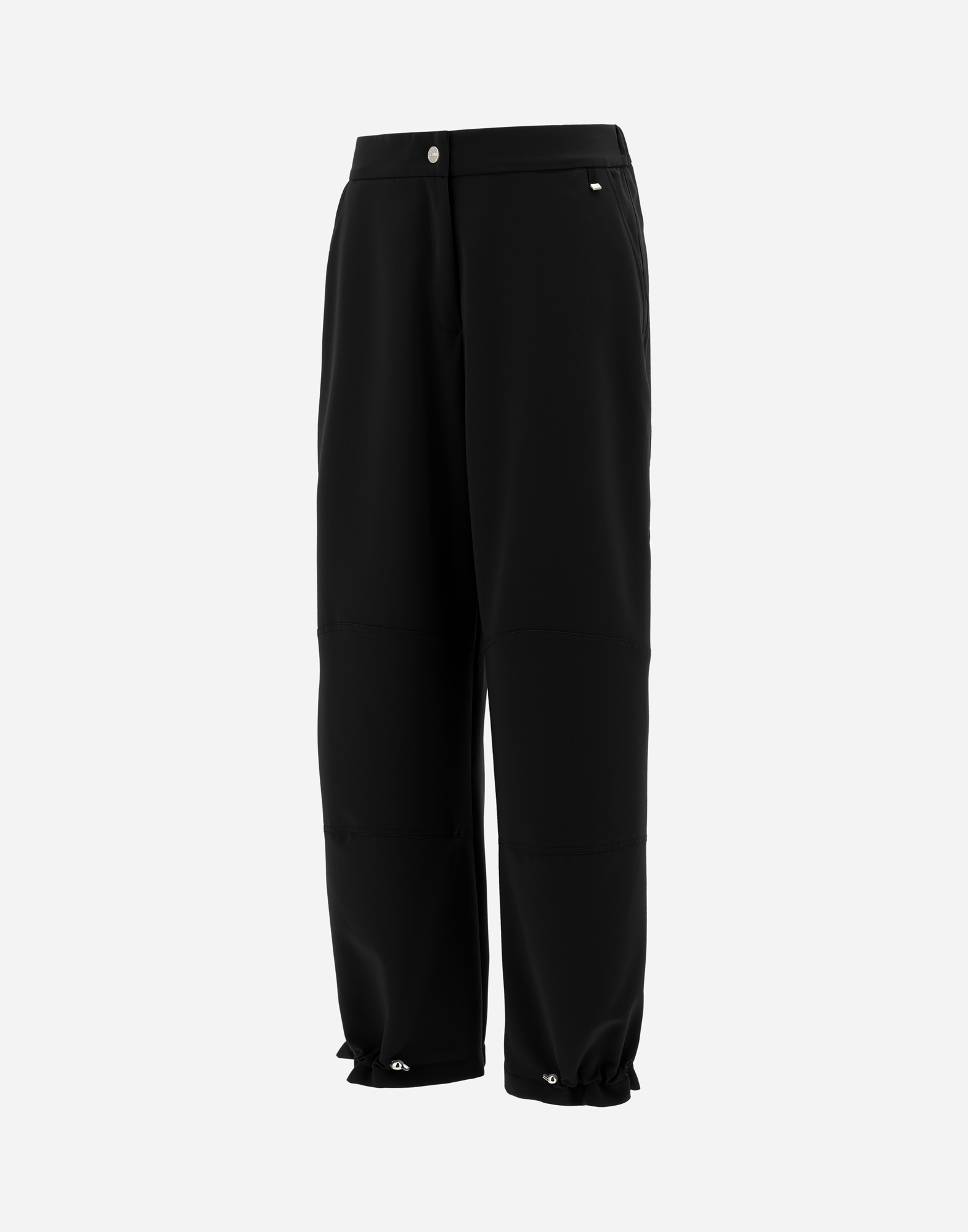 Herno Viscose Effect Trousers In Black