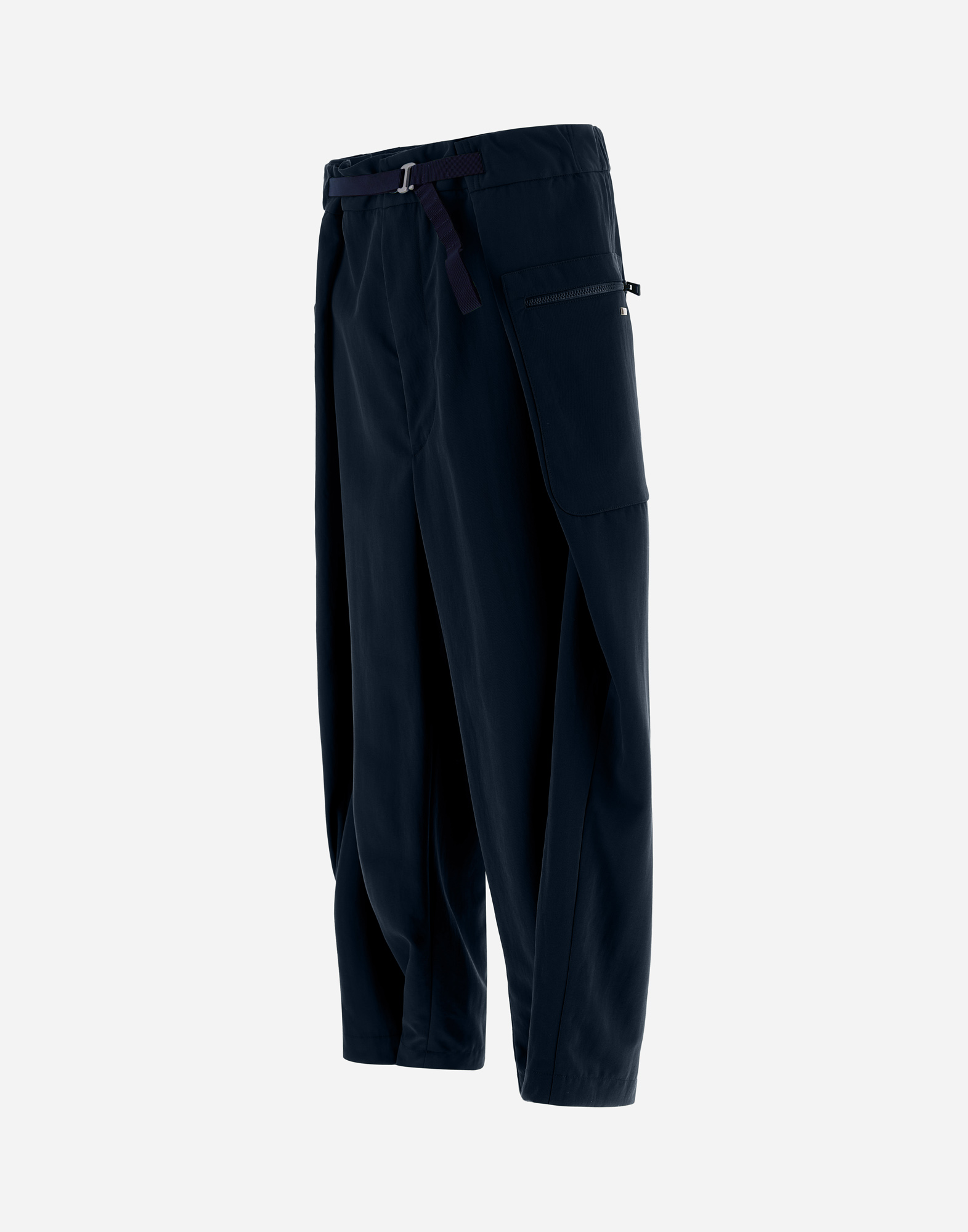 Shop Herno Globe Trousers In Recycled Nylon Twill In Blue