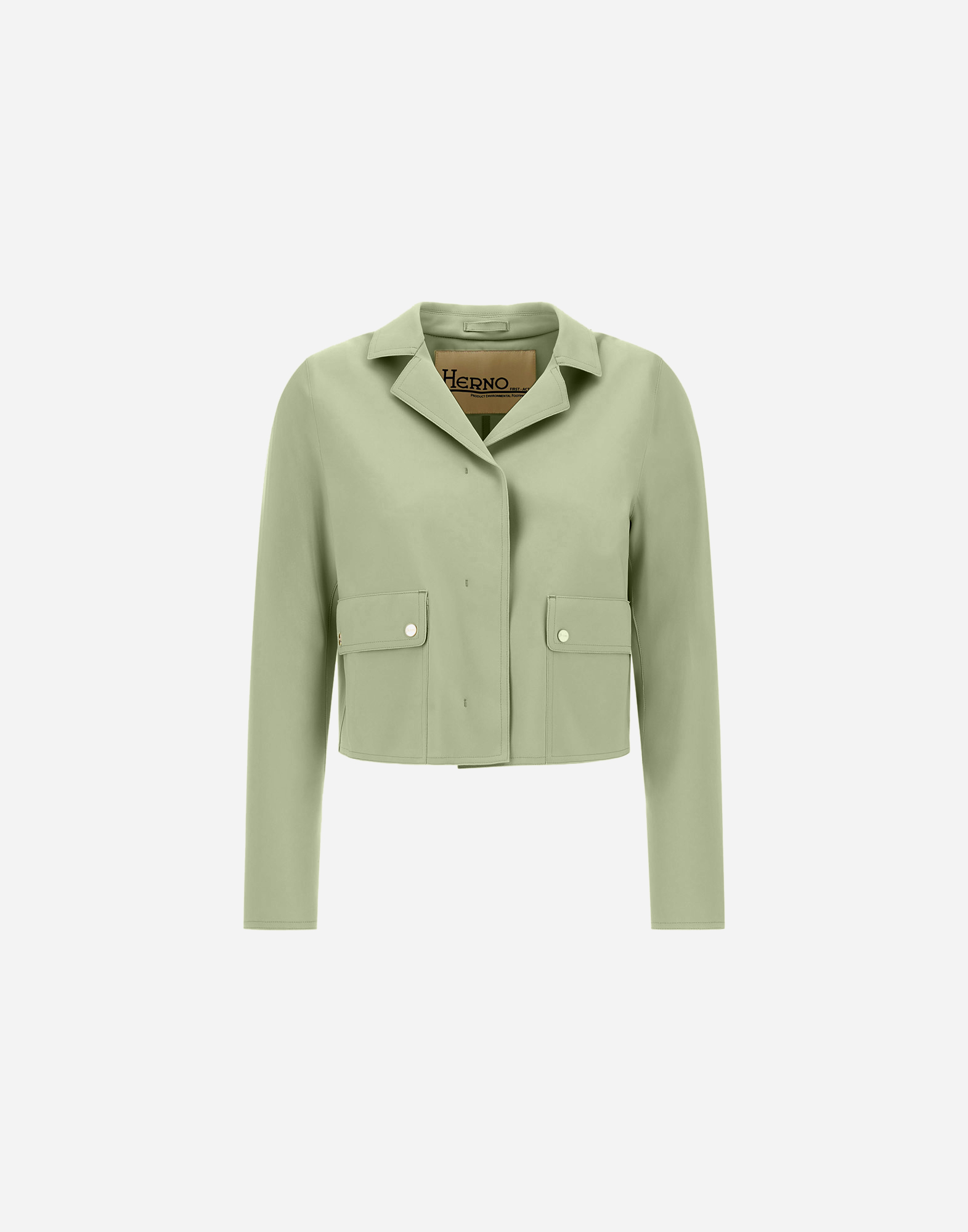 Herno First-act Pef Jacket In Light Green