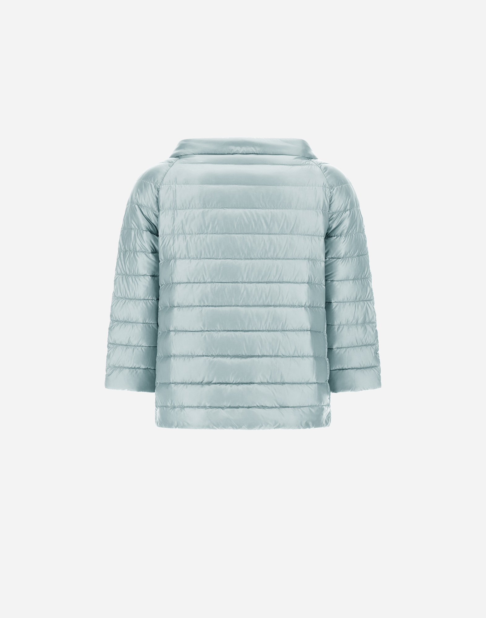 Shop Herno Reversible Cape Nylon Ultralight In Light Blue/ice