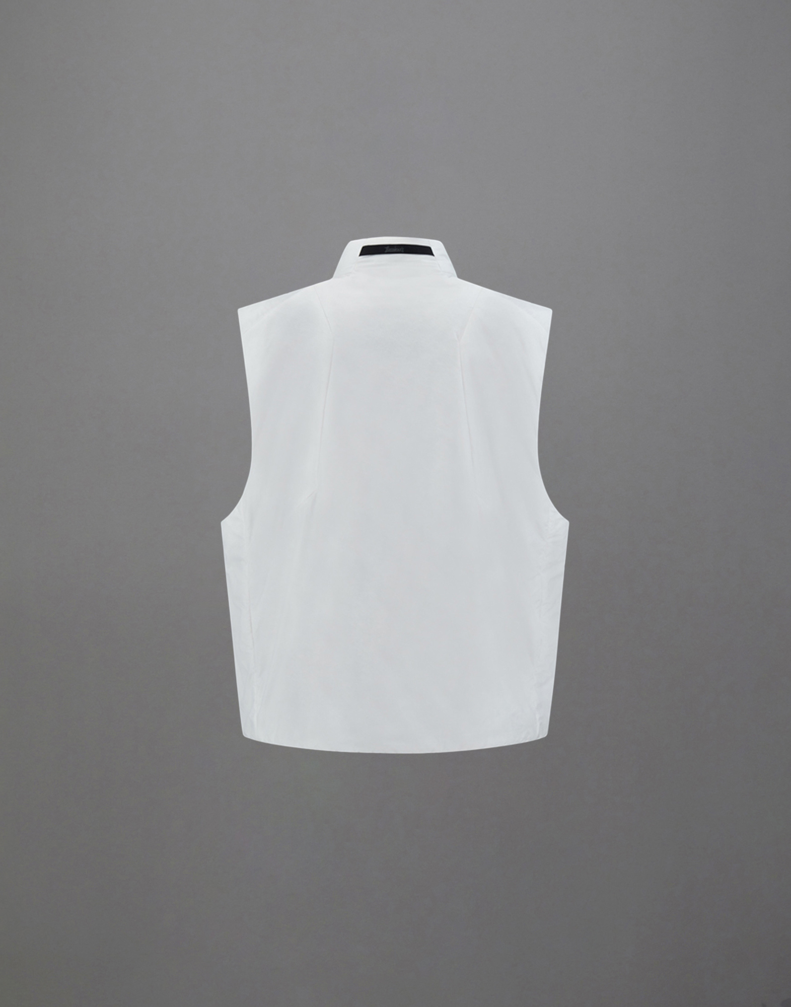Herno Sleeveless Laminar Jacket In Translucent Ripstop In Ice