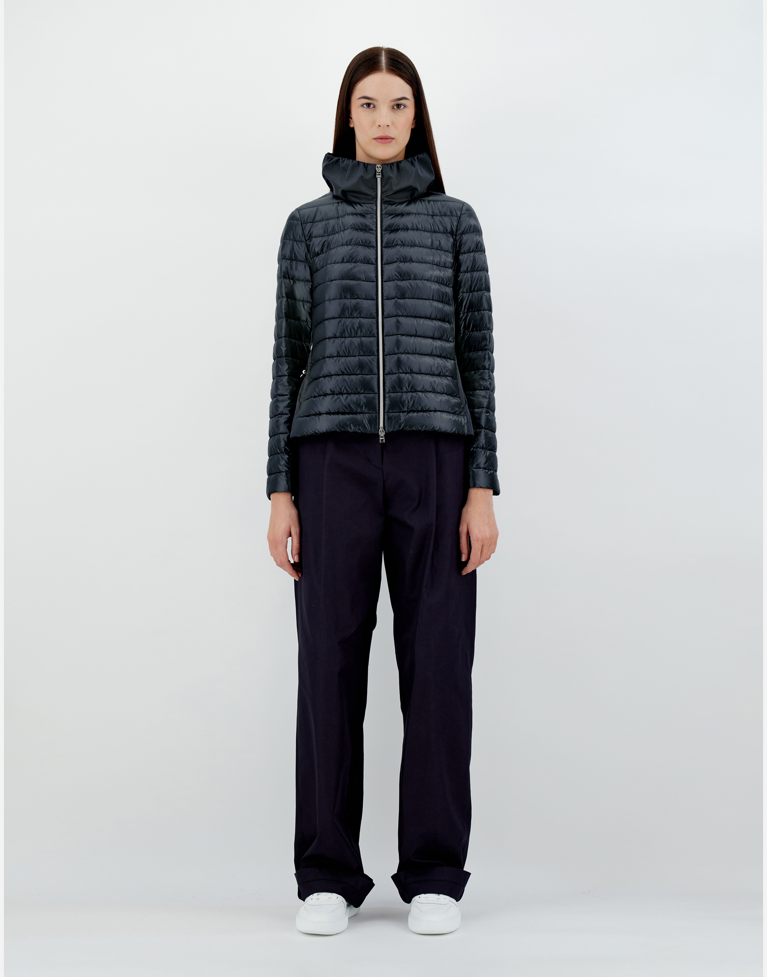 Herno Nylon Ultralight & Techno Taffetà ボンバージャケット In Navy Blue