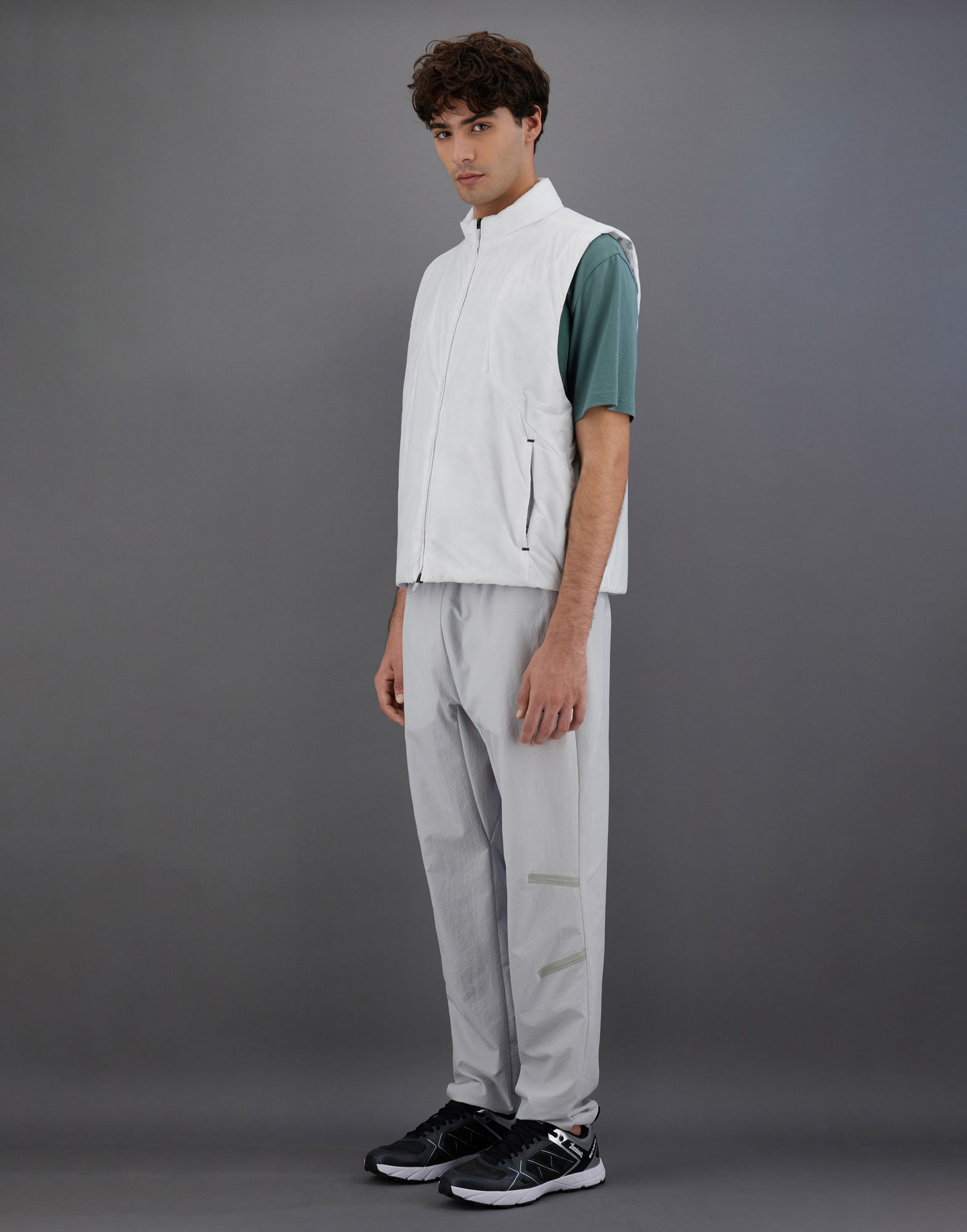 Herno Sleeveless Laminar Jacket In Translucent Ripstop In Ice