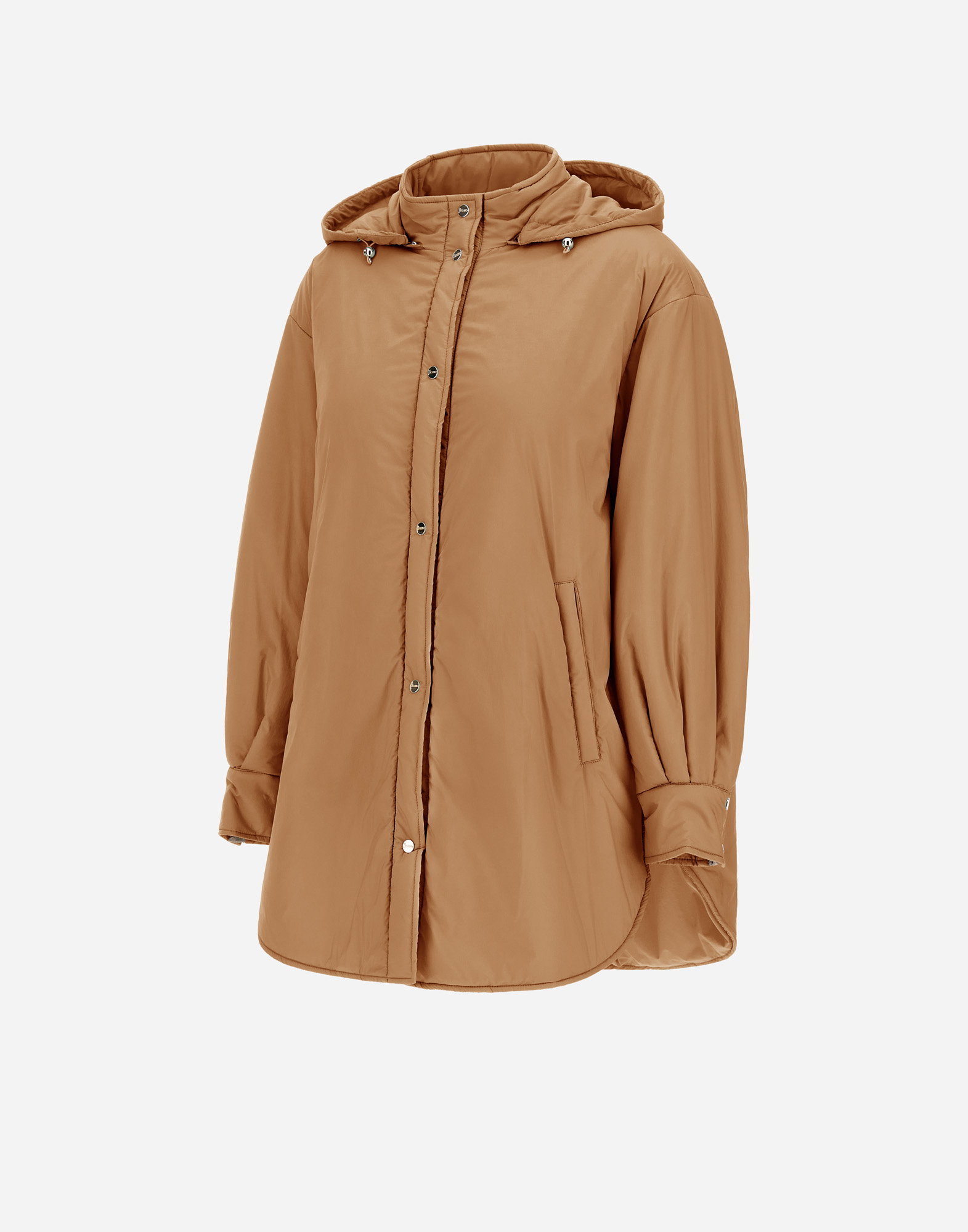 Herno Parka In Ecoage And Monogram In Camel