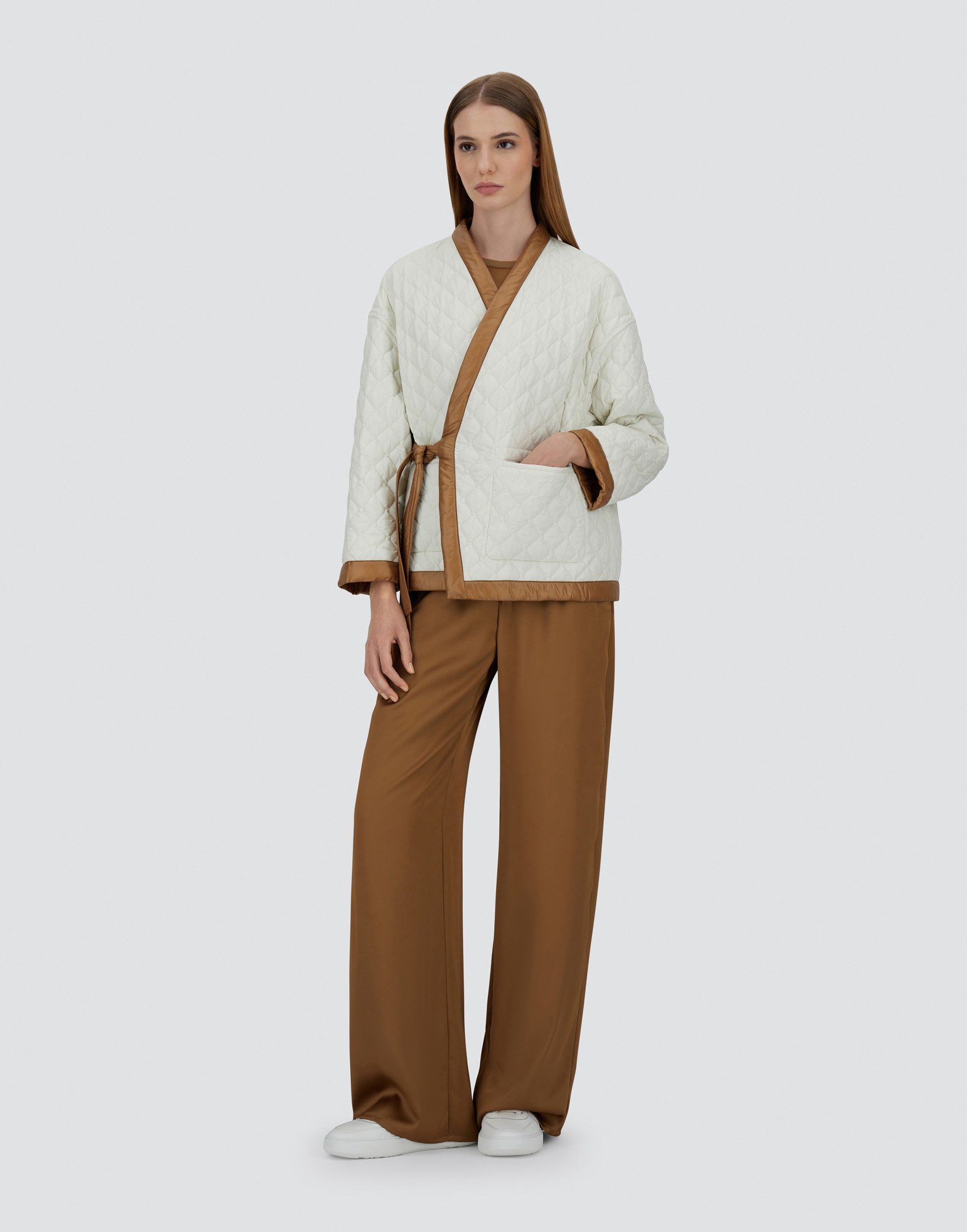 Herno Nylon Ultralight Jacket In Camel