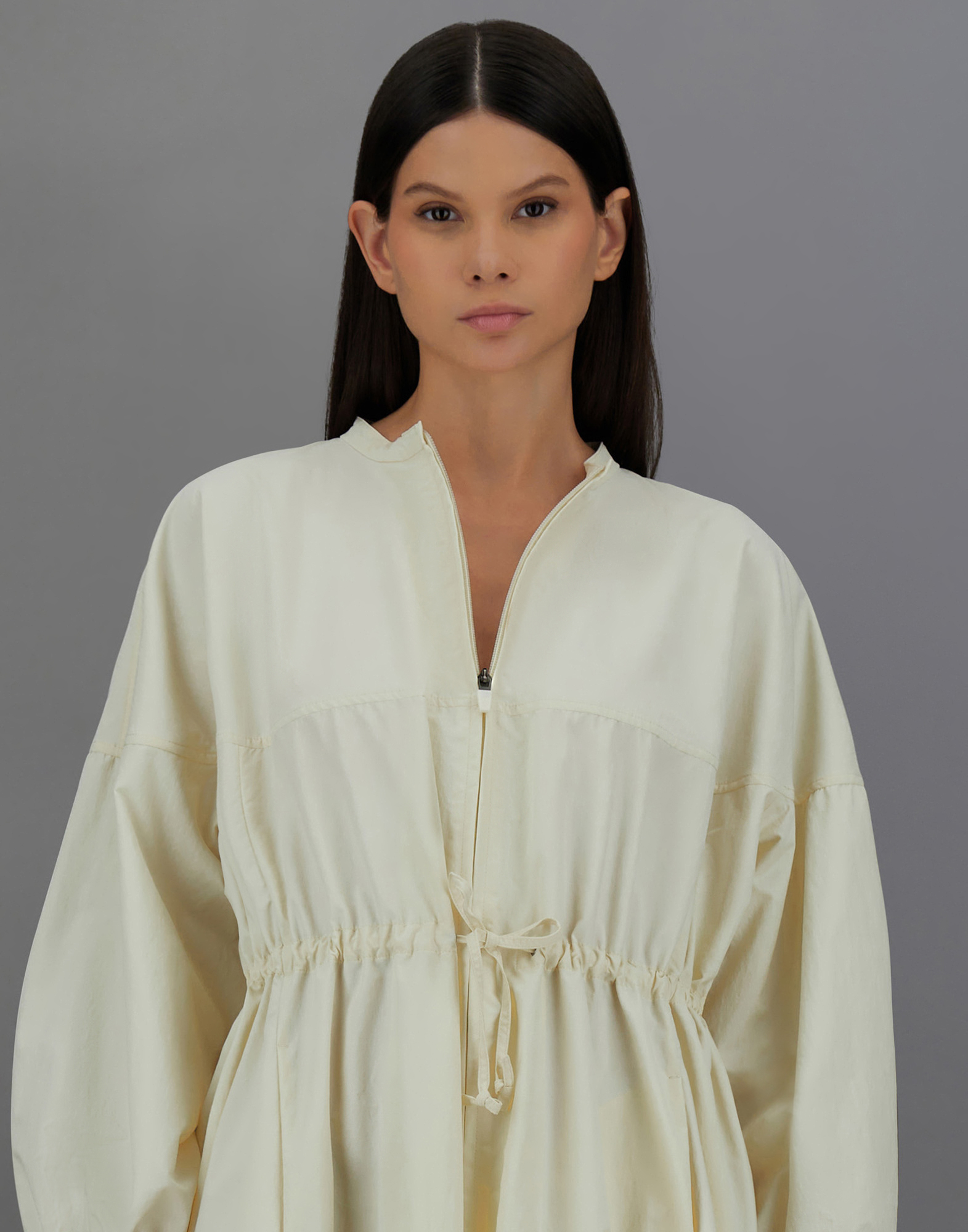 Herno Laminar Dress In Tech-poplin In Cream