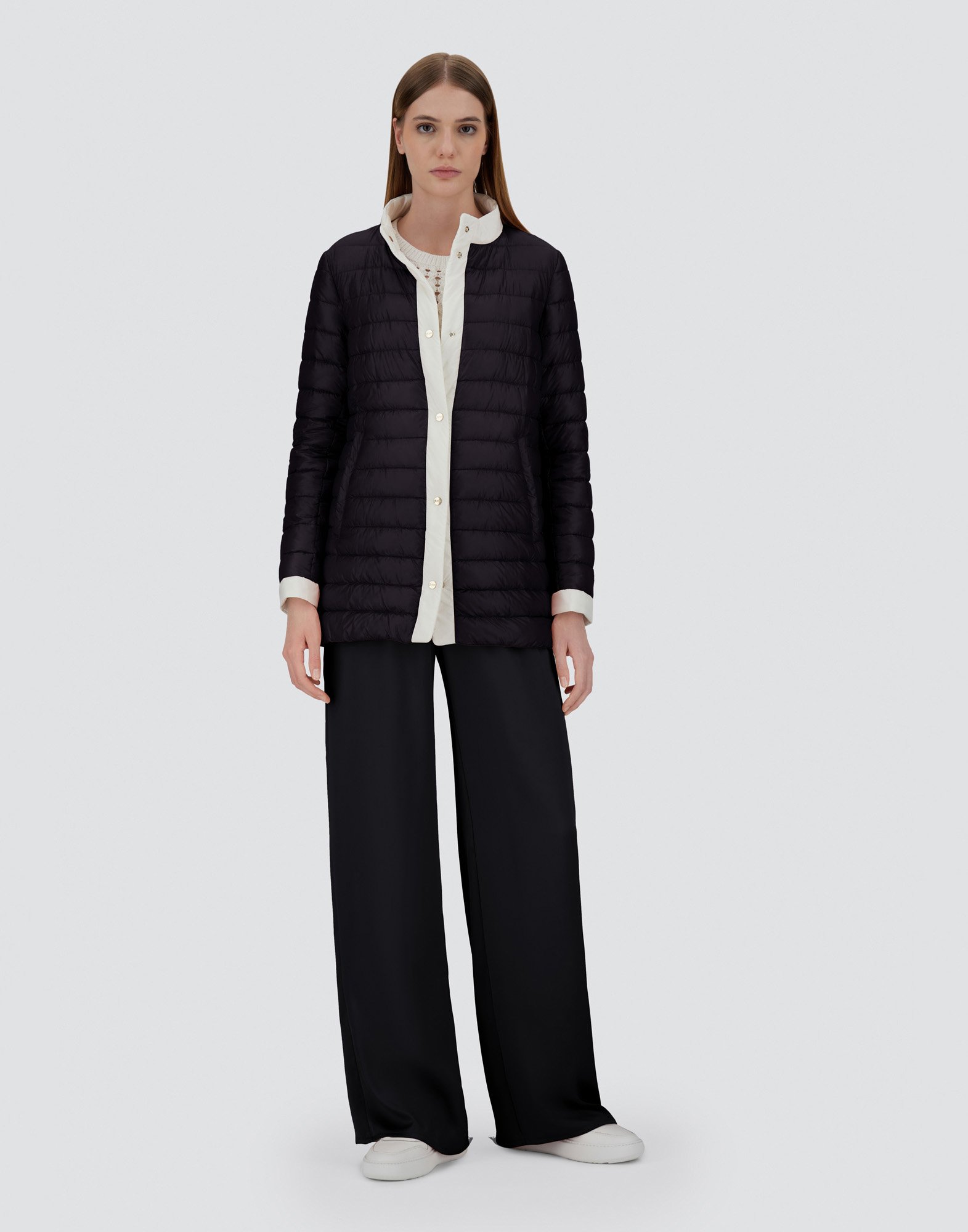 Herno A-shape Jacket In Nylon Ultralight And Ecoage In Black
