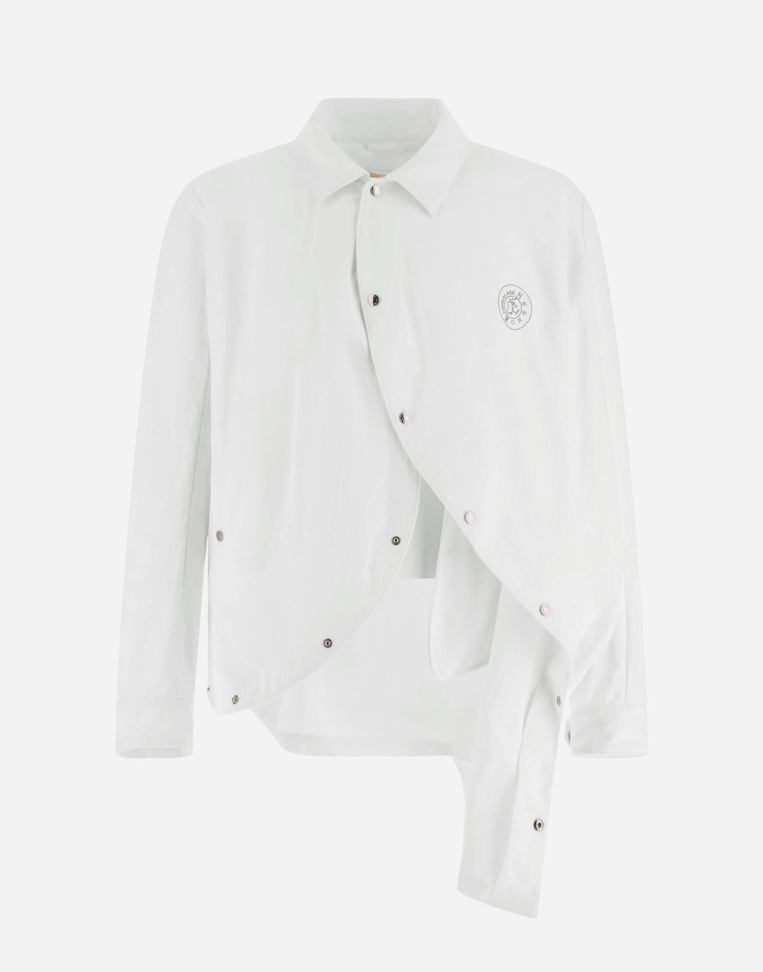 Shop Herno Globe Recycled Twill シャツ In White