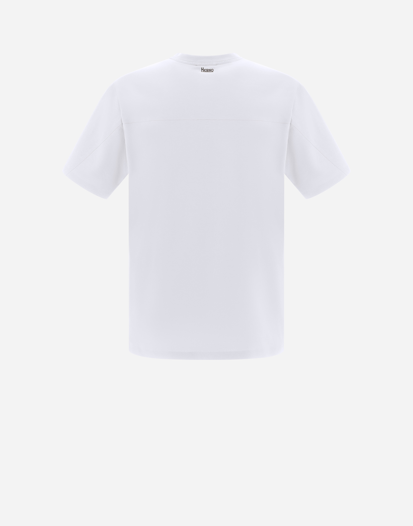 Shop Herno T-shirt In Superfine Cotton Stretch In White