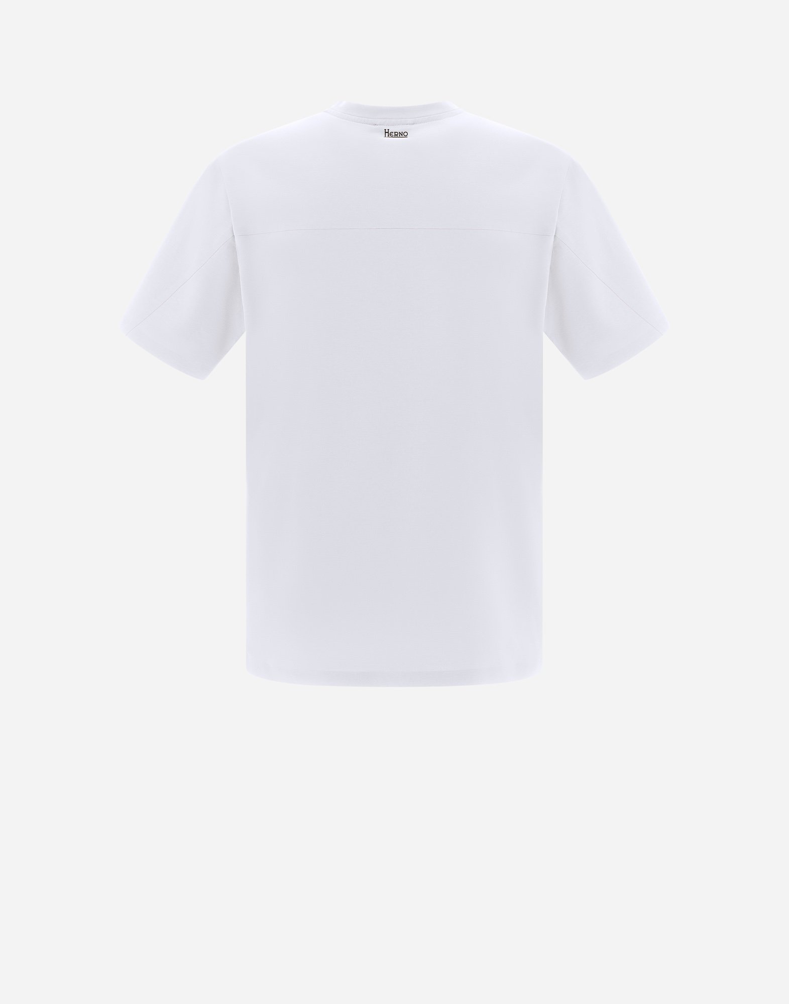 Herno T-shirt In Superfine Cotton Stretch And Light Scuba In White
