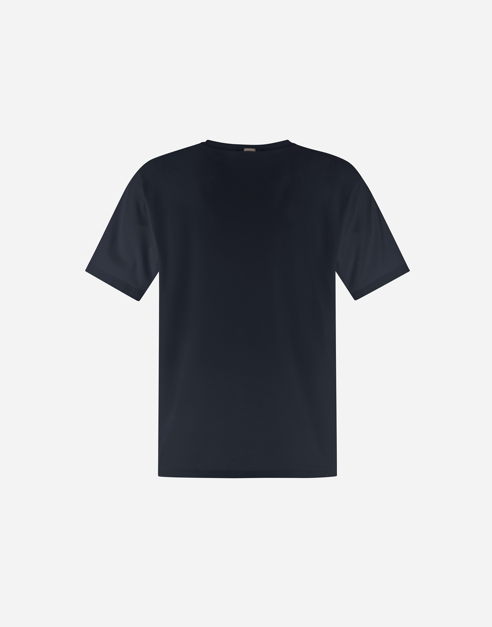 Herno Men Resort T-shirt In Cotton And Light Stretch Nylon In Navy Blue