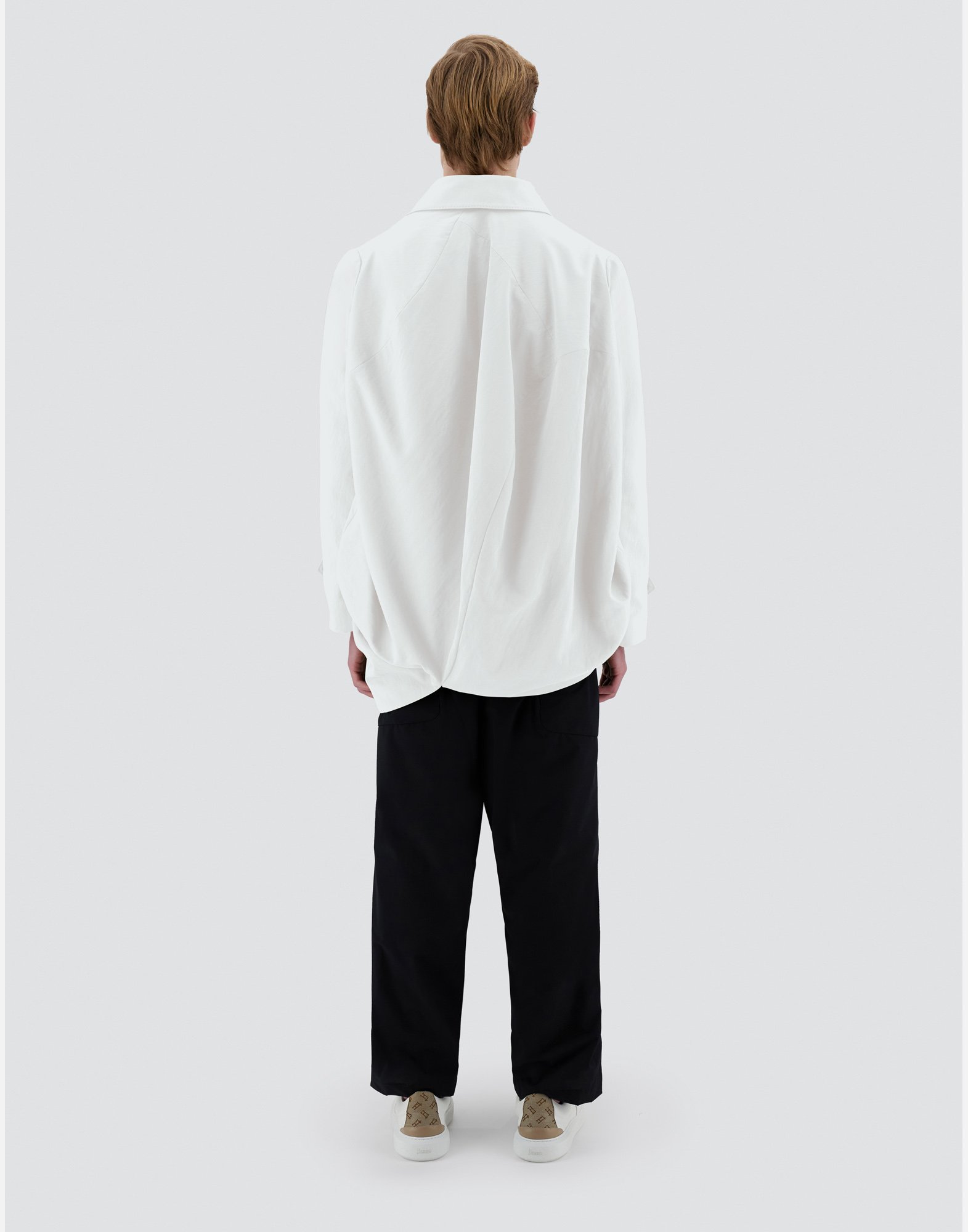 Herno Globe Blazer In Recycled Nylon Twill In White
