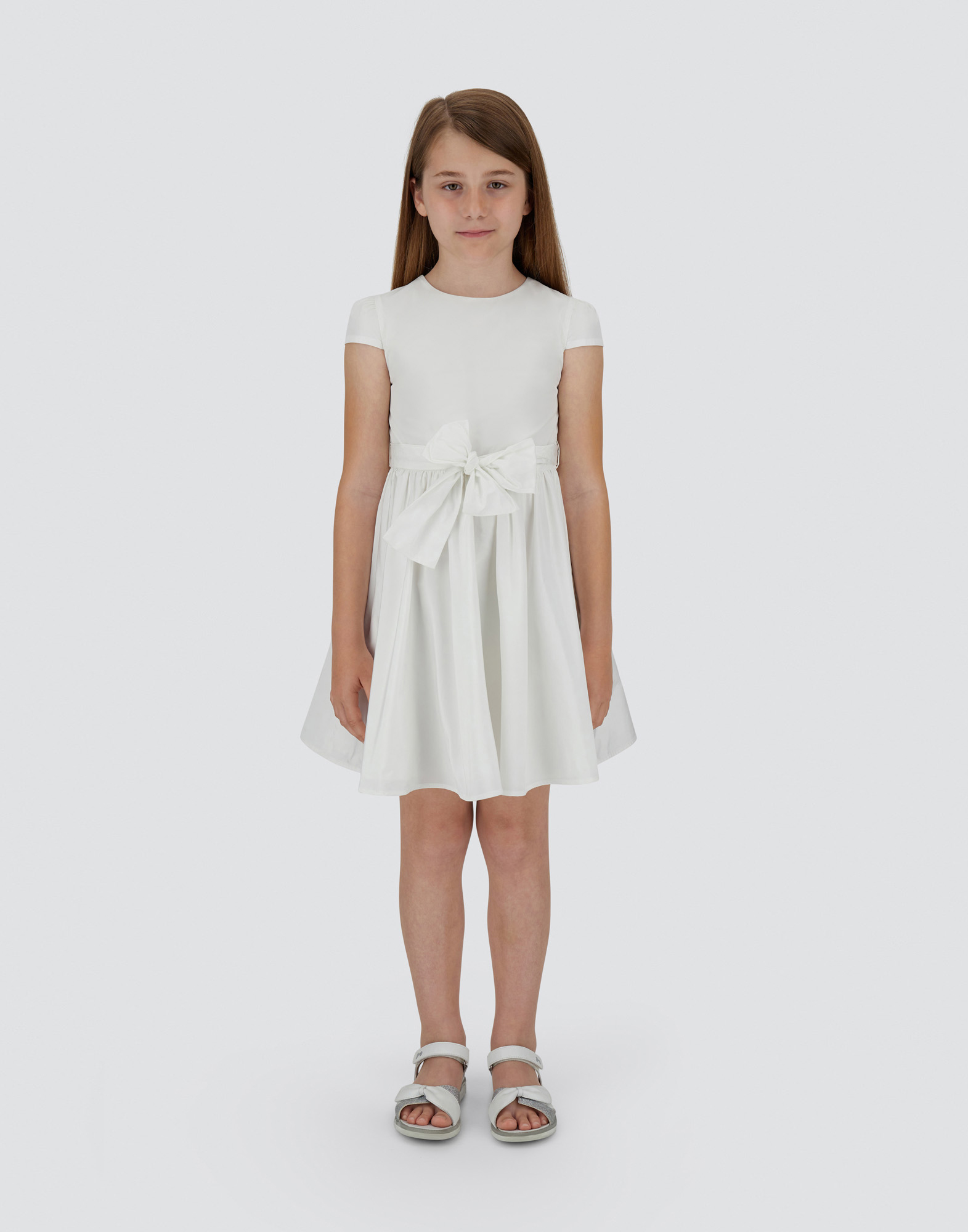 Shop Herno New Techno Taffeta Dress In White