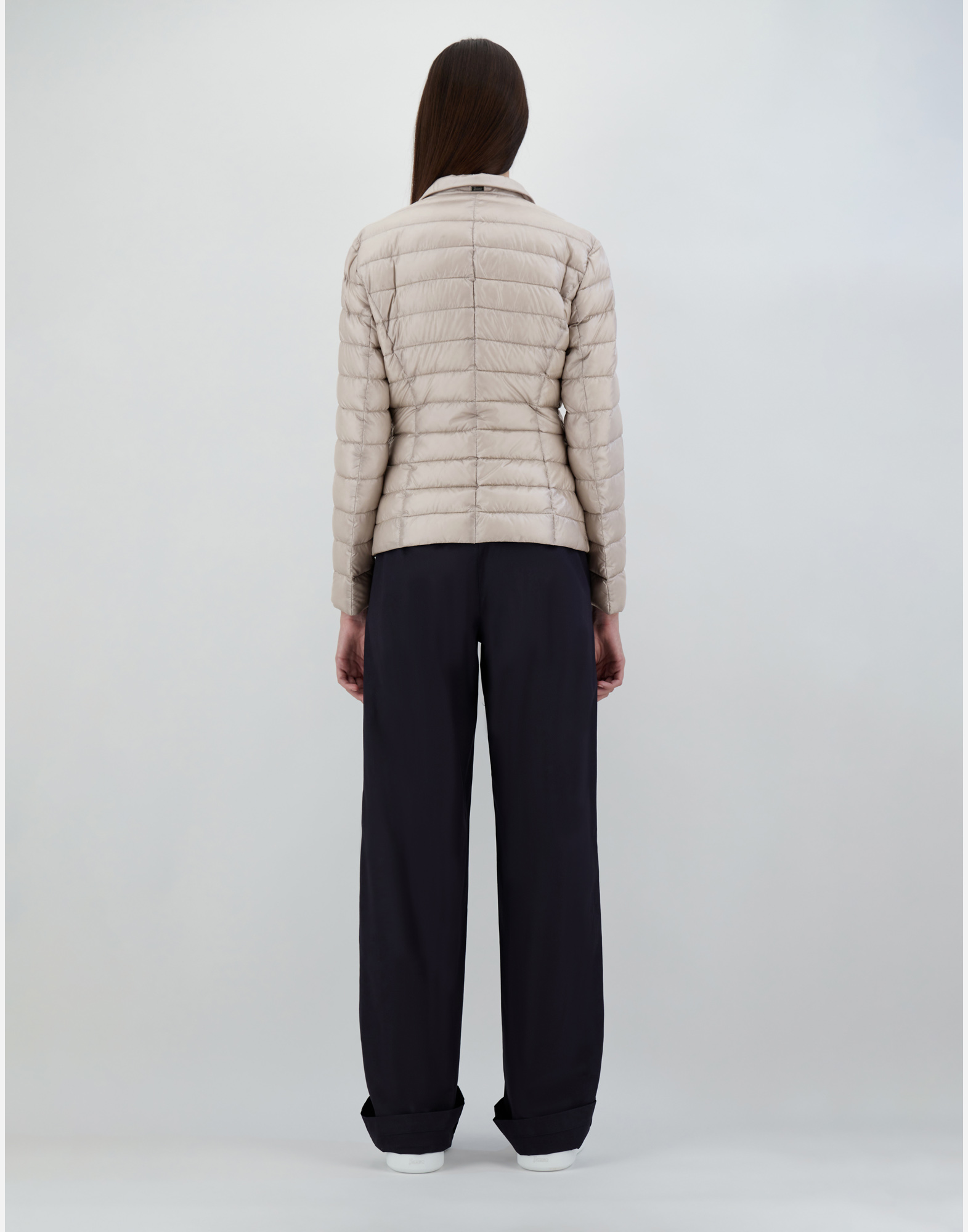 Herno Double-breasted Nylon Ultralight Blazer In Chantilly