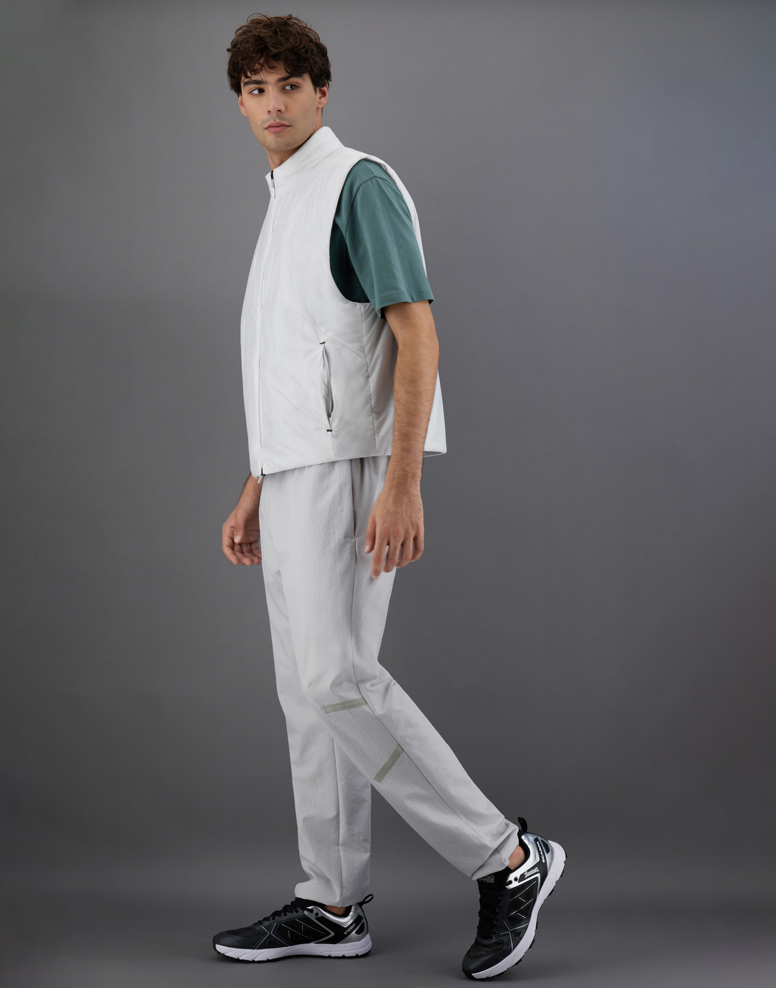 Herno Sleeveless Laminar Jacket In Translucent Ripstop In Ice